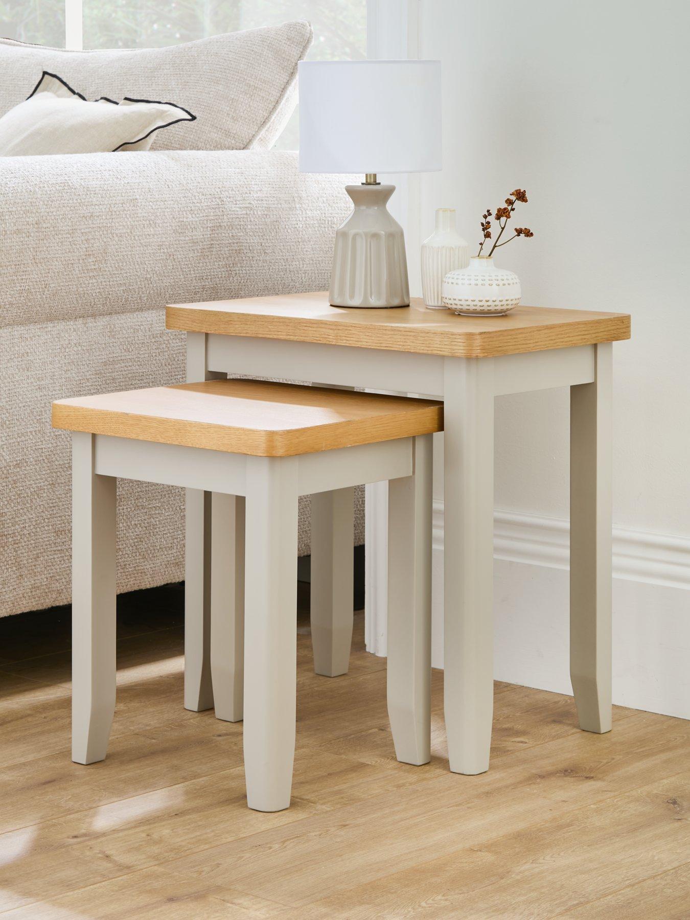 Image 1 of 7 of The Very Collection Malone Nest of Tables&nbsp;- contains Solid Wood