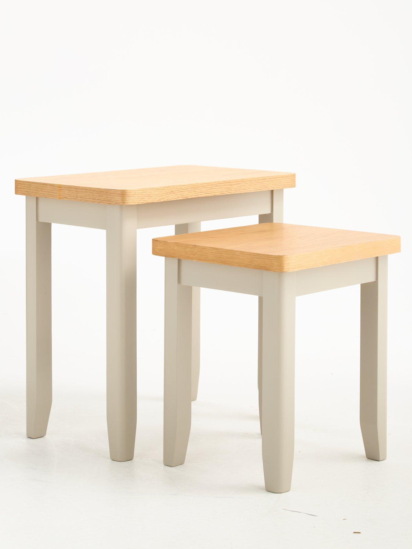 Image 6 of 7 of The Very Collection Malone Nest of Tables&nbsp;- contains Solid Wood