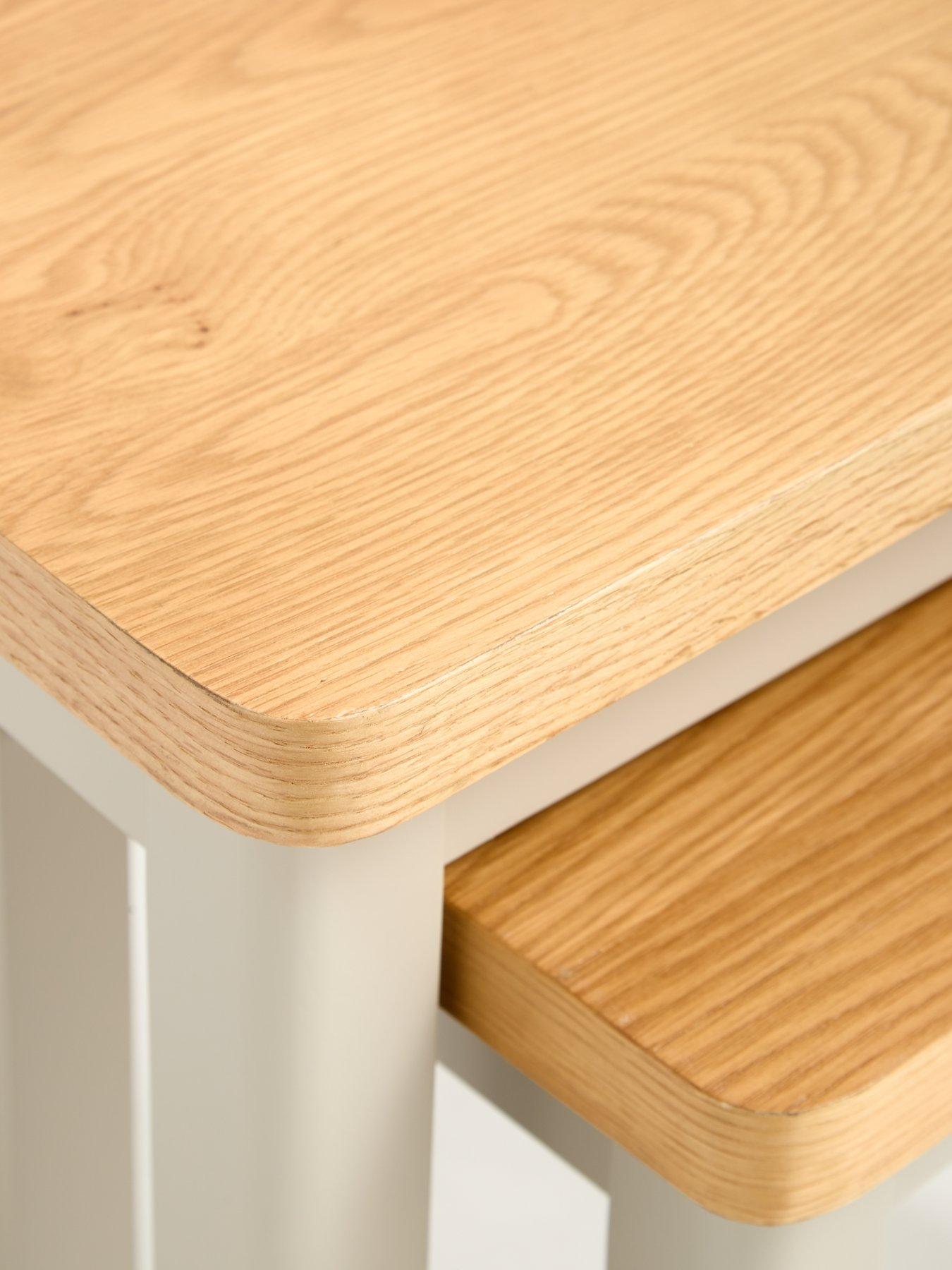 Image 7 of 7 of The Very Collection Malone Nest of Tables&nbsp;- contains Solid Wood