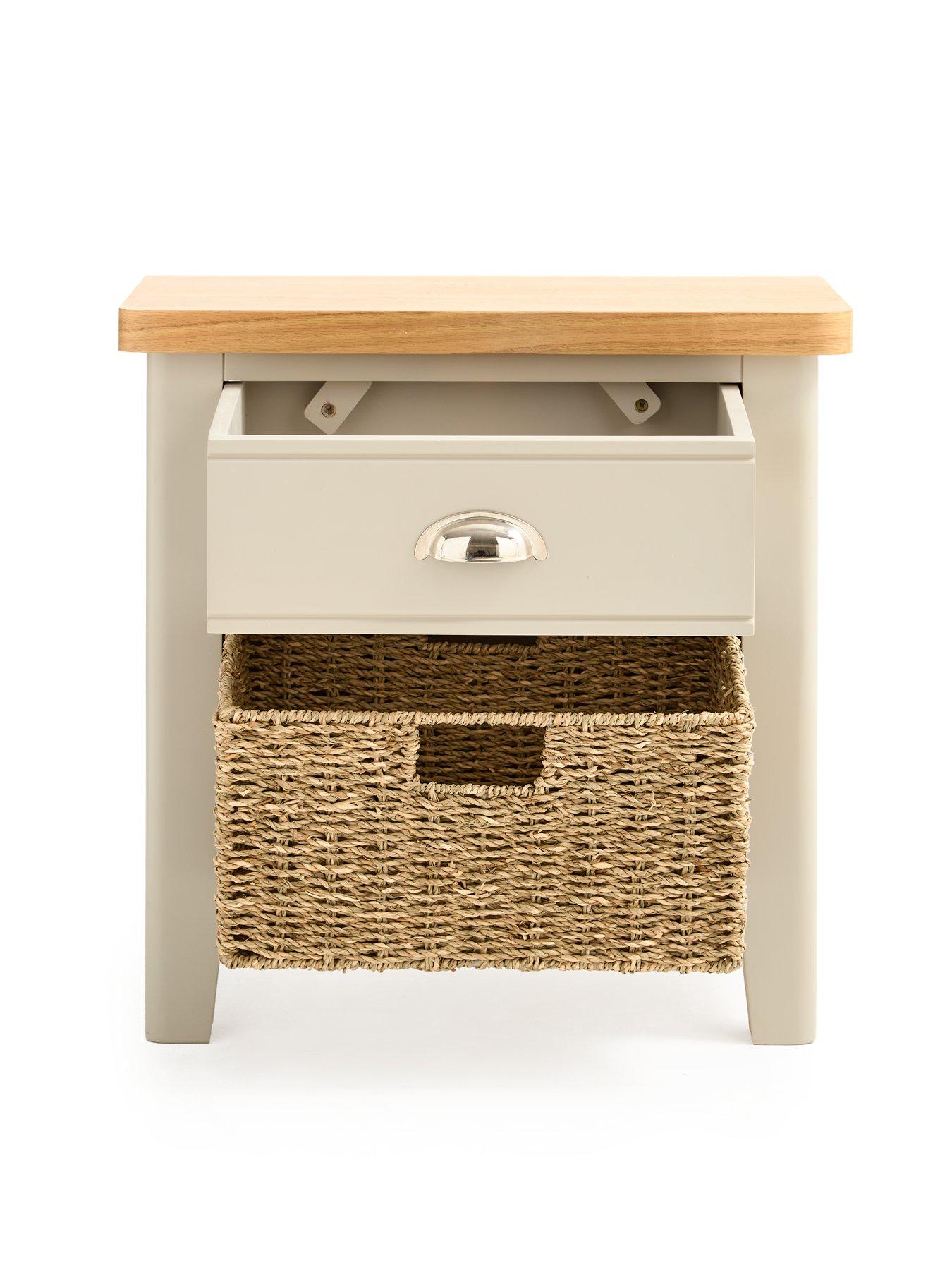 Image 4 of 7 of Very Home Malone Ready Assembled&nbsp;1 Drawer,&nbsp;1&nbsp;Basket Sideboard&nbsp;- contains Solid Wood