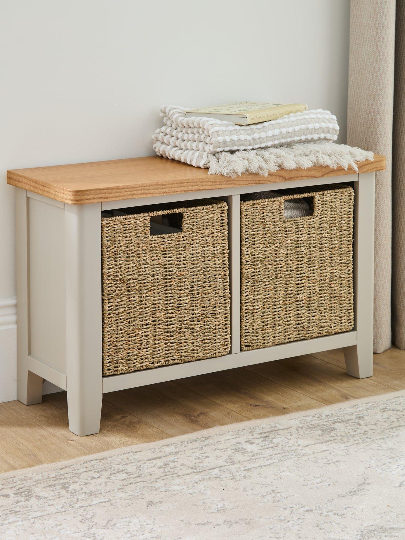 very-home-malone-hall-bench-with-2-basketsnbsp--contains-solid-wood
