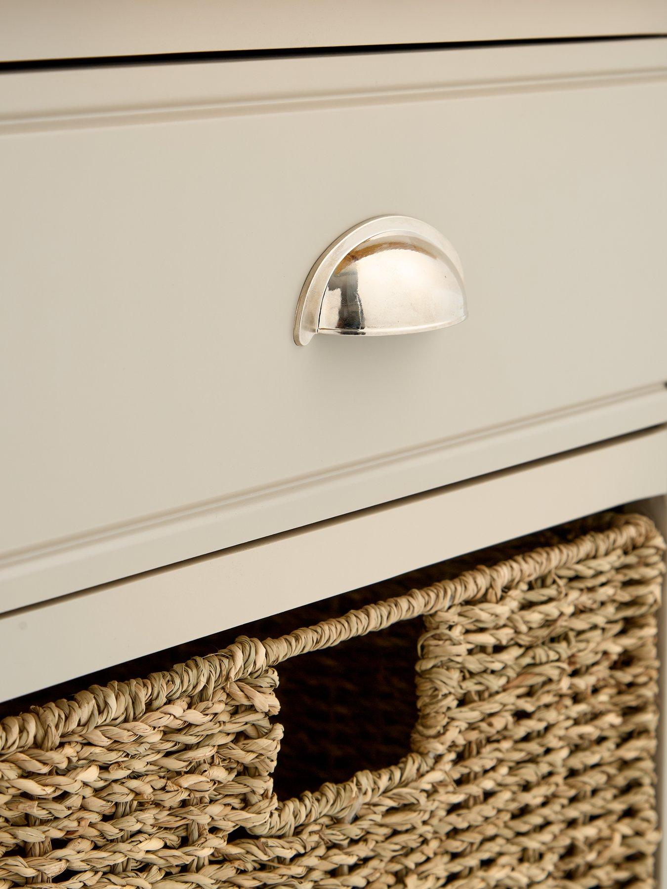 Image 6 of 7 of Very Home Malone Ready Assembled&nbsp;1 Drawer, 2 Basket Sideboard&nbsp;- contains Solid Wood