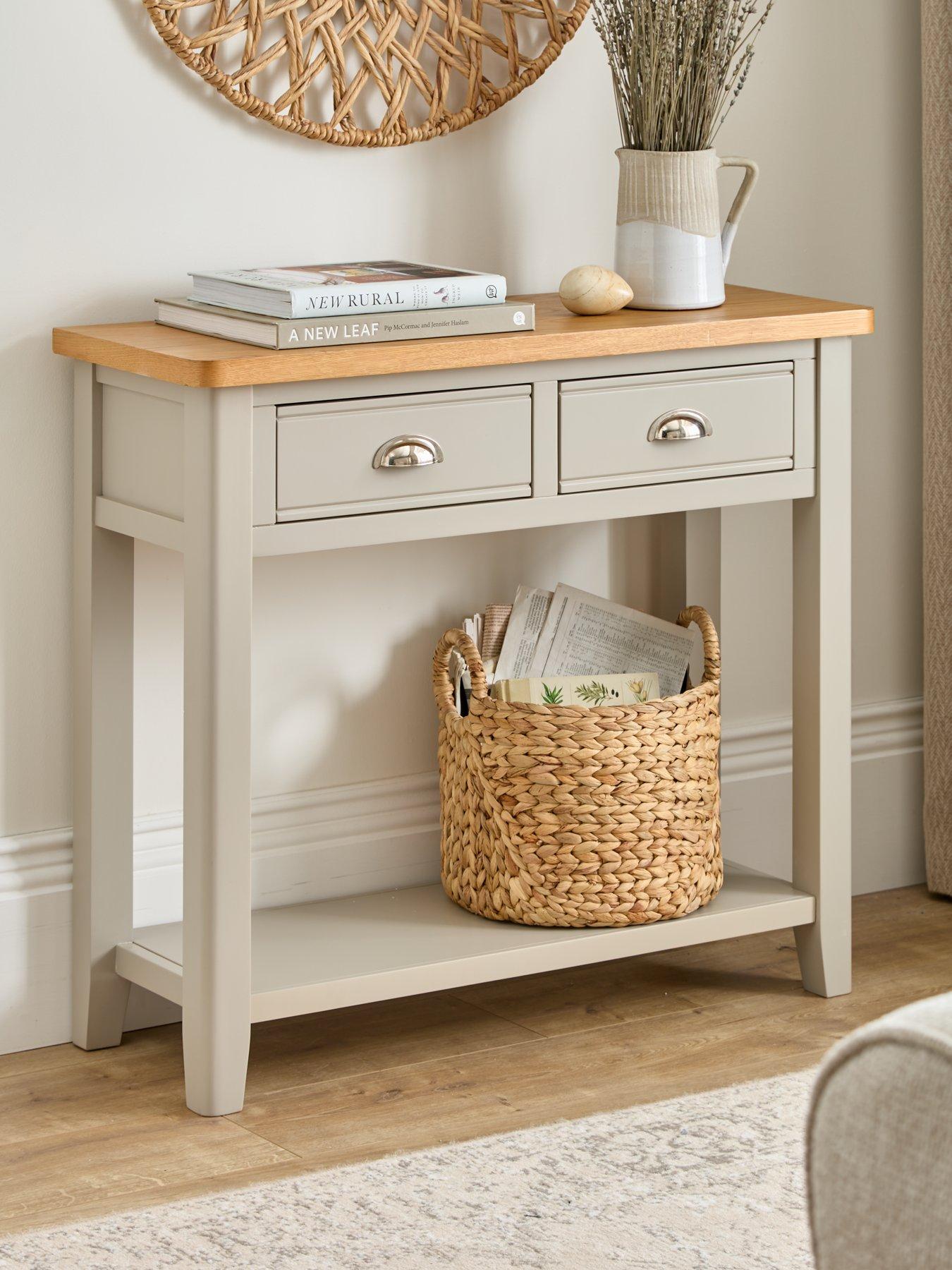 Very Home Malone Console Table - contains Solid Wood