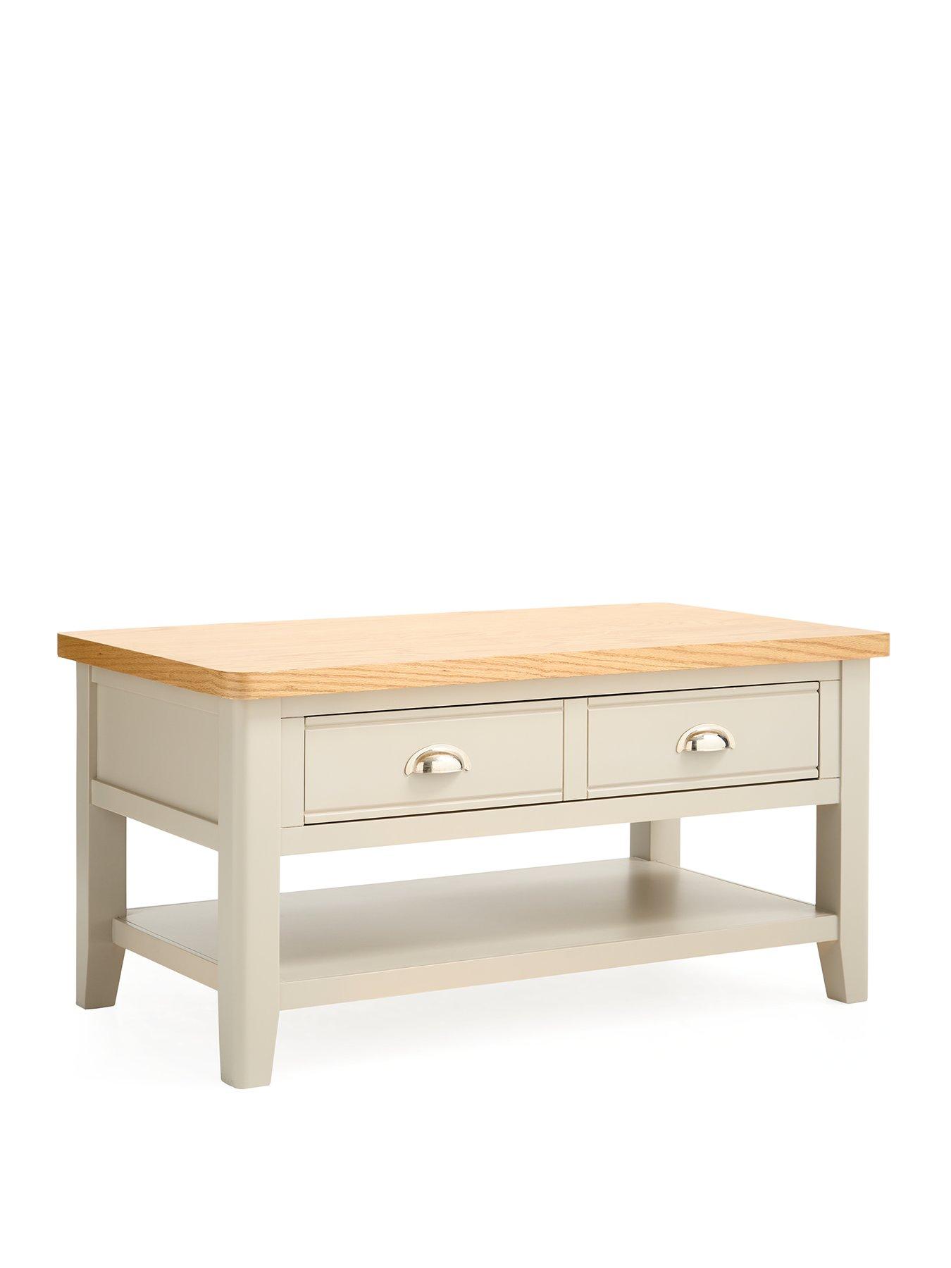 Image 3 of 7 of The Very Collection Malone Ready Assembled Large 1 Drawer&nbsp;Coffee Table&nbsp;-&nbsp;contains Solid Wood