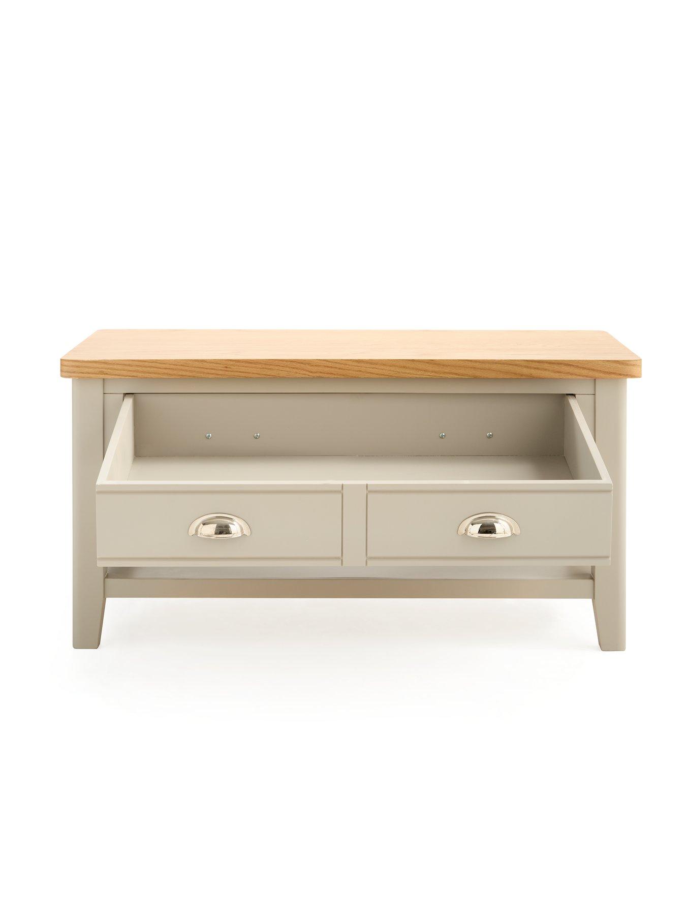 Image 4 of 7 of The Very Collection Malone Ready Assembled Large 1 Drawer&nbsp;Coffee Table&nbsp;-&nbsp;contains Solid Wood
