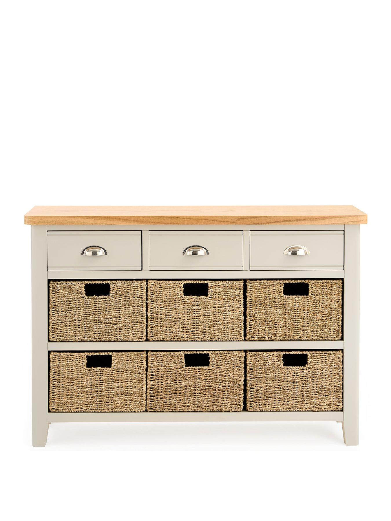 image of very-home-malone-3-drawer-6-basket-sideboard--nbspcontains-solid-wood