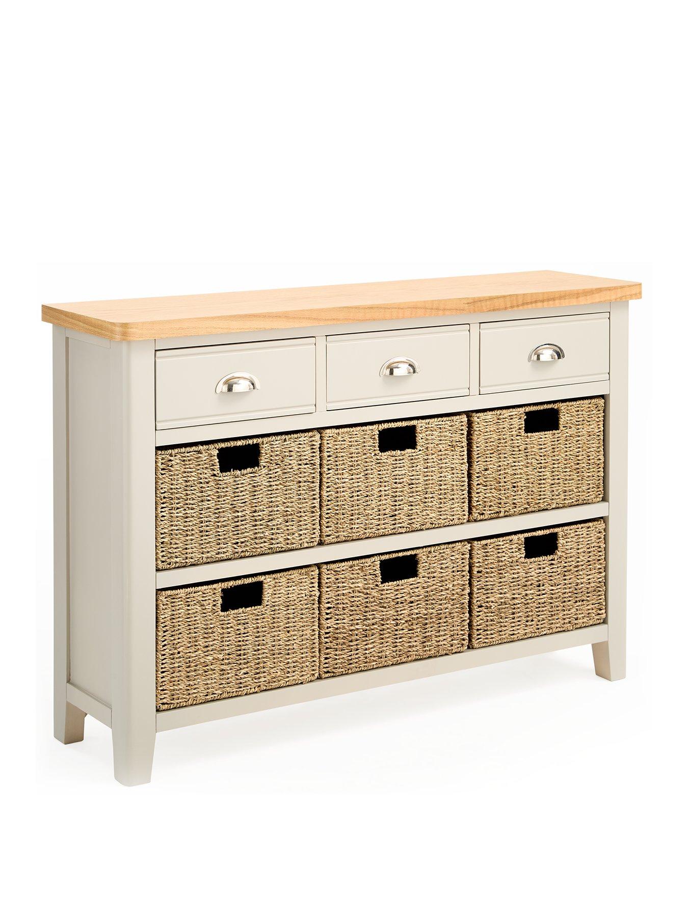  image of very-home-malone-3-drawer-6-basket-sideboard--nbspcontains-solid-wood