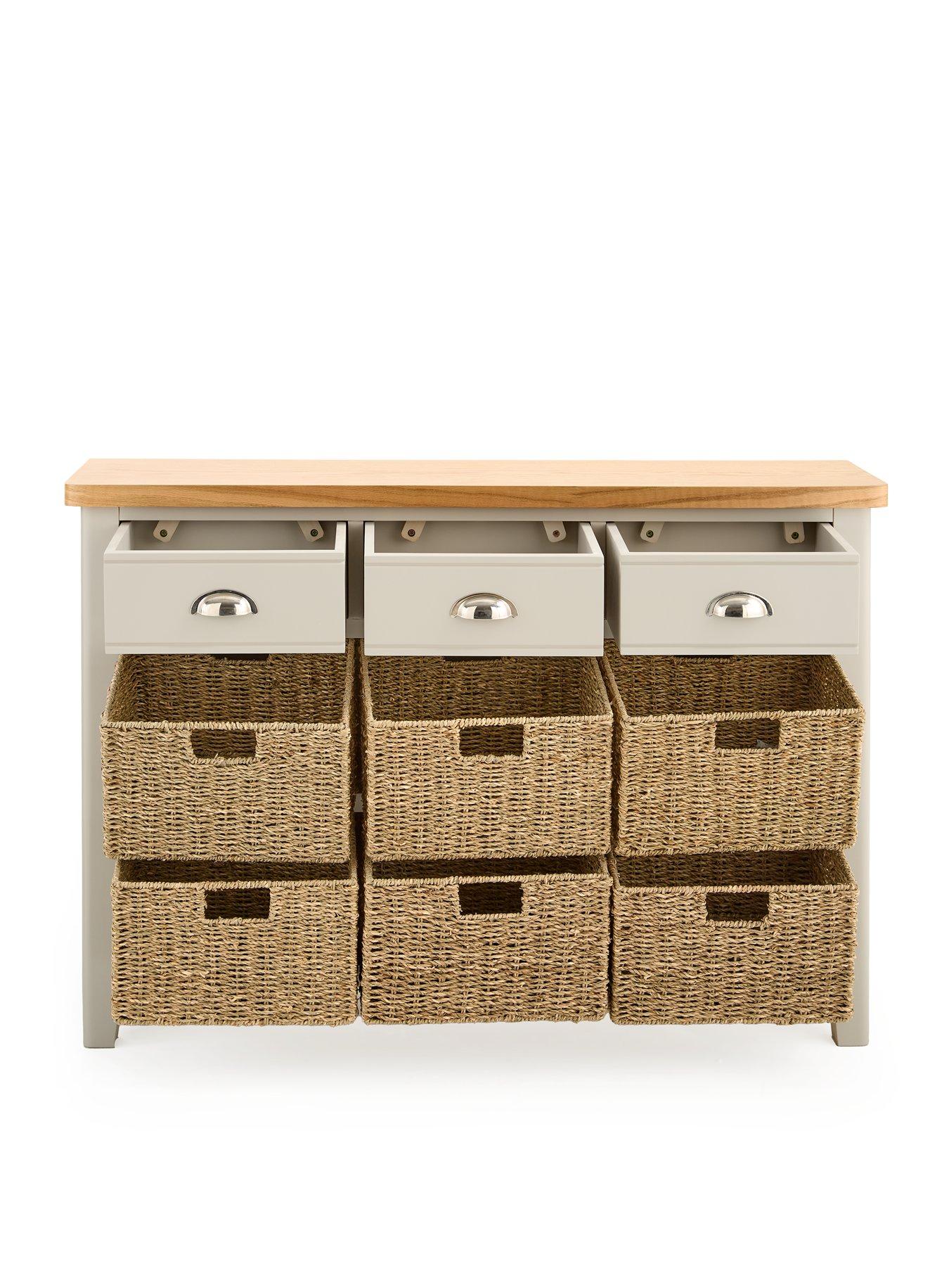  image of very-home-malone-3-drawer-6-basket-sideboard--nbspcontains-solid-wood