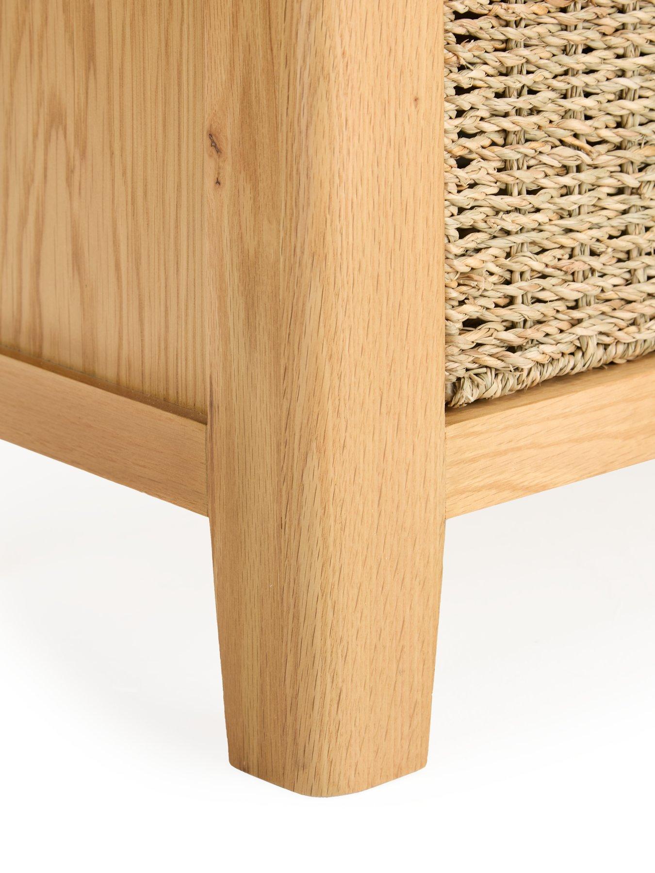  image of very-home-ashwin-ready-assembled-1-drawer-2-basket-sideboardnbsp--contains-solid-wood