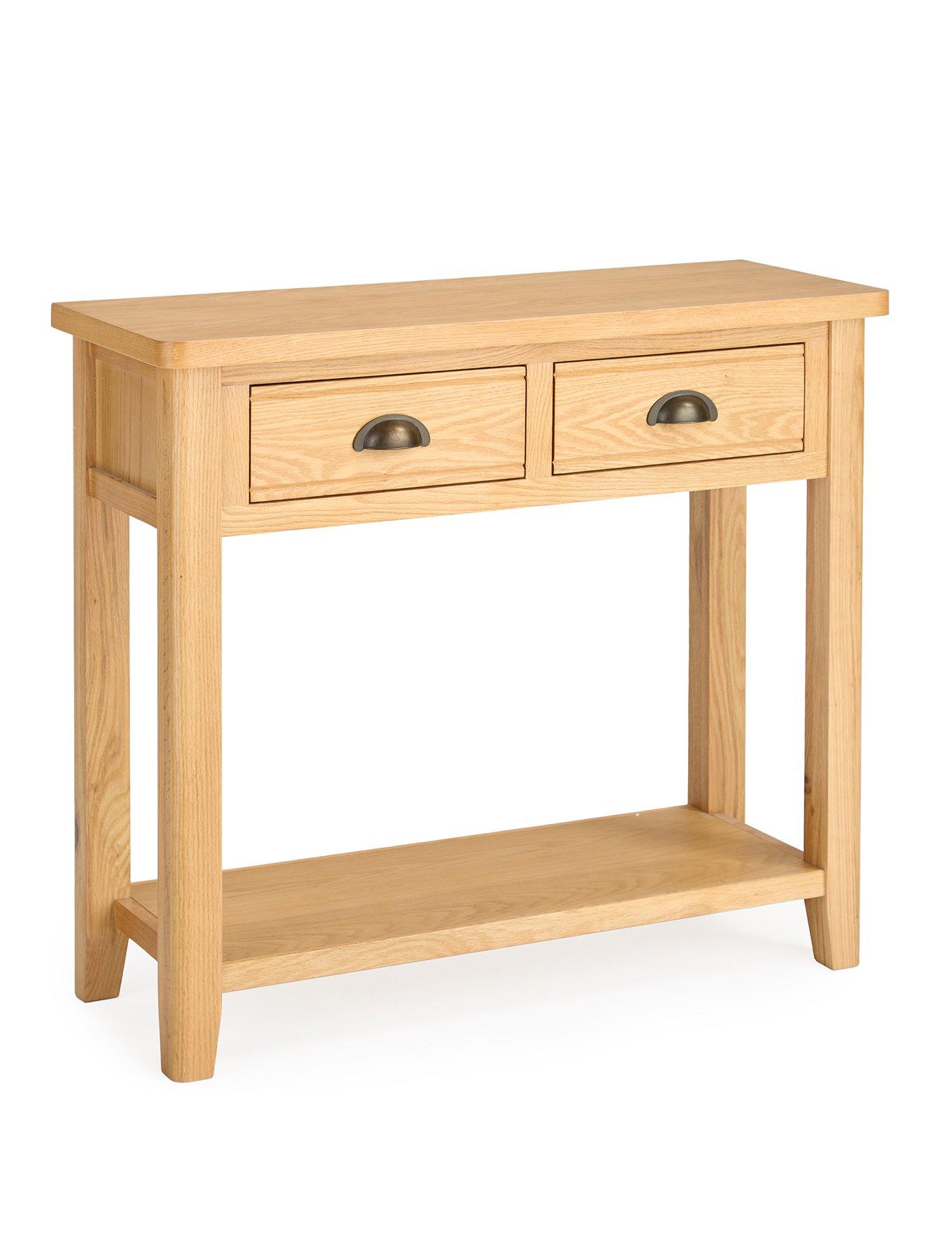 Image 3 of 7 of The Very Collection Ashwin&nbsp;2 Drawer&nbsp;Console Table&nbsp;- contains Solid Wood