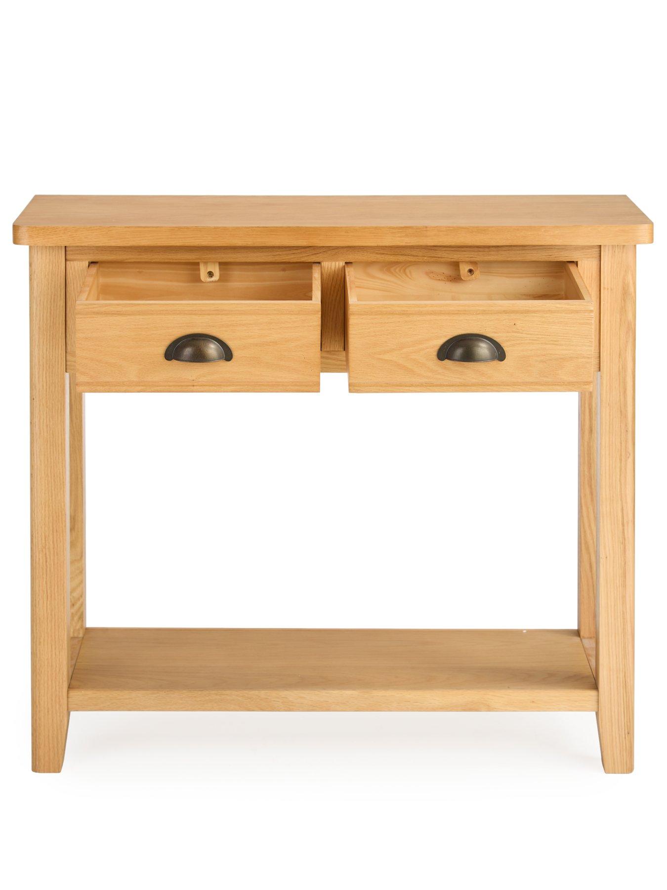  image of very-home-ashwinnbsp2-drawernbspconsole-tablenbsp--contains-solid-wood