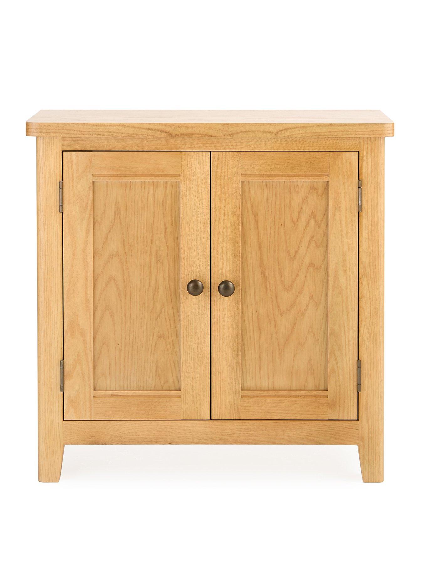 Image 2 of 7 of The Very Collection Ashwin Ready Assembled Small 2 Door&nbsp;Sideboard&nbsp;-&nbsp;contains Solid Wood