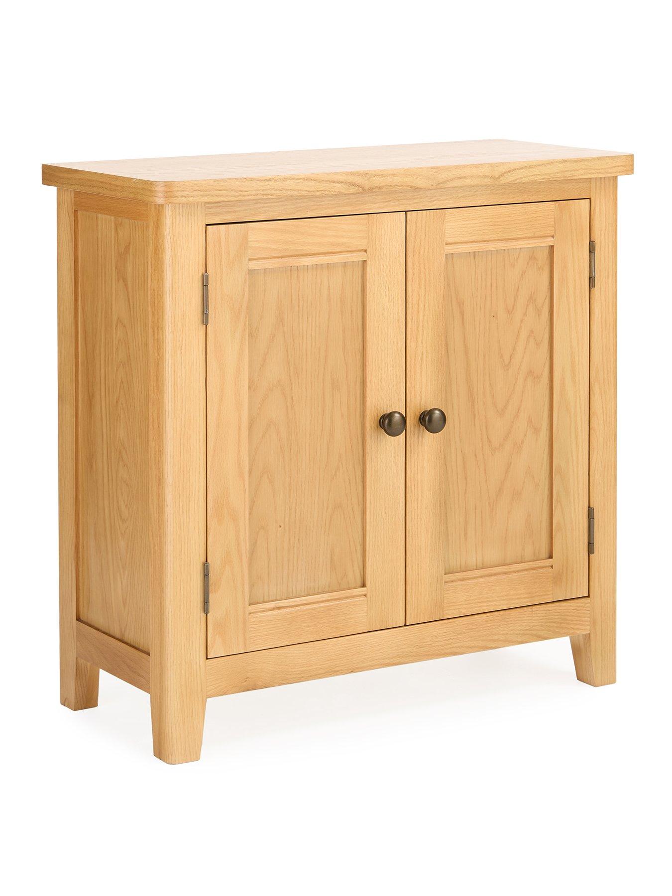 Image 3 of 7 of The Very Collection Ashwin Ready Assembled Small 2 Door&nbsp;Sideboard&nbsp;-&nbsp;contains Solid Wood