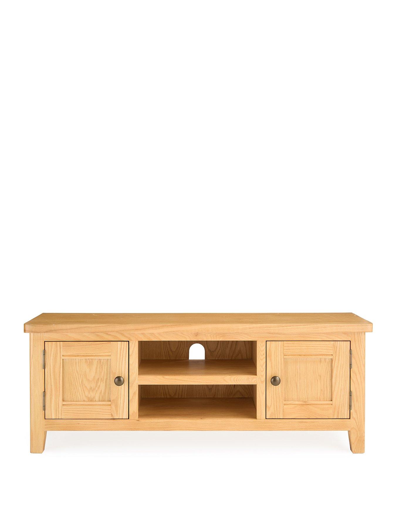 Image 2 of 7 of The Very Collection Ashwin Ready Assembled Large&nbsp;TV Unit - fits up to 55 inch TV - contains Solid Wood
