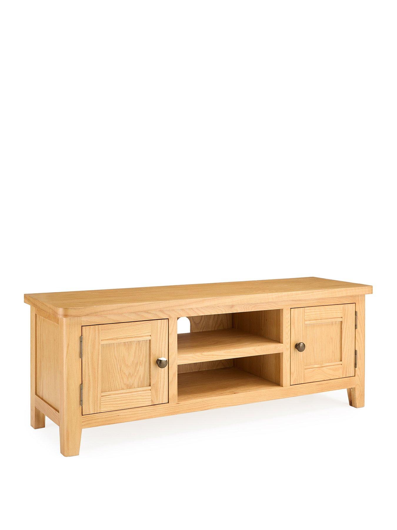Image 3 of 7 of The Very Collection Ashwin Ready Assembled Large&nbsp;TV Unit - fits up to 55 inch TV - contains Solid Wood