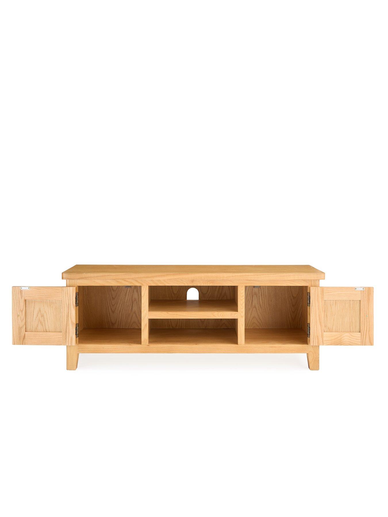 Image 4 of 7 of The Very Collection Ashwin Ready Assembled Large&nbsp;TV Unit - fits up to 55 inch TV - contains Solid Wood