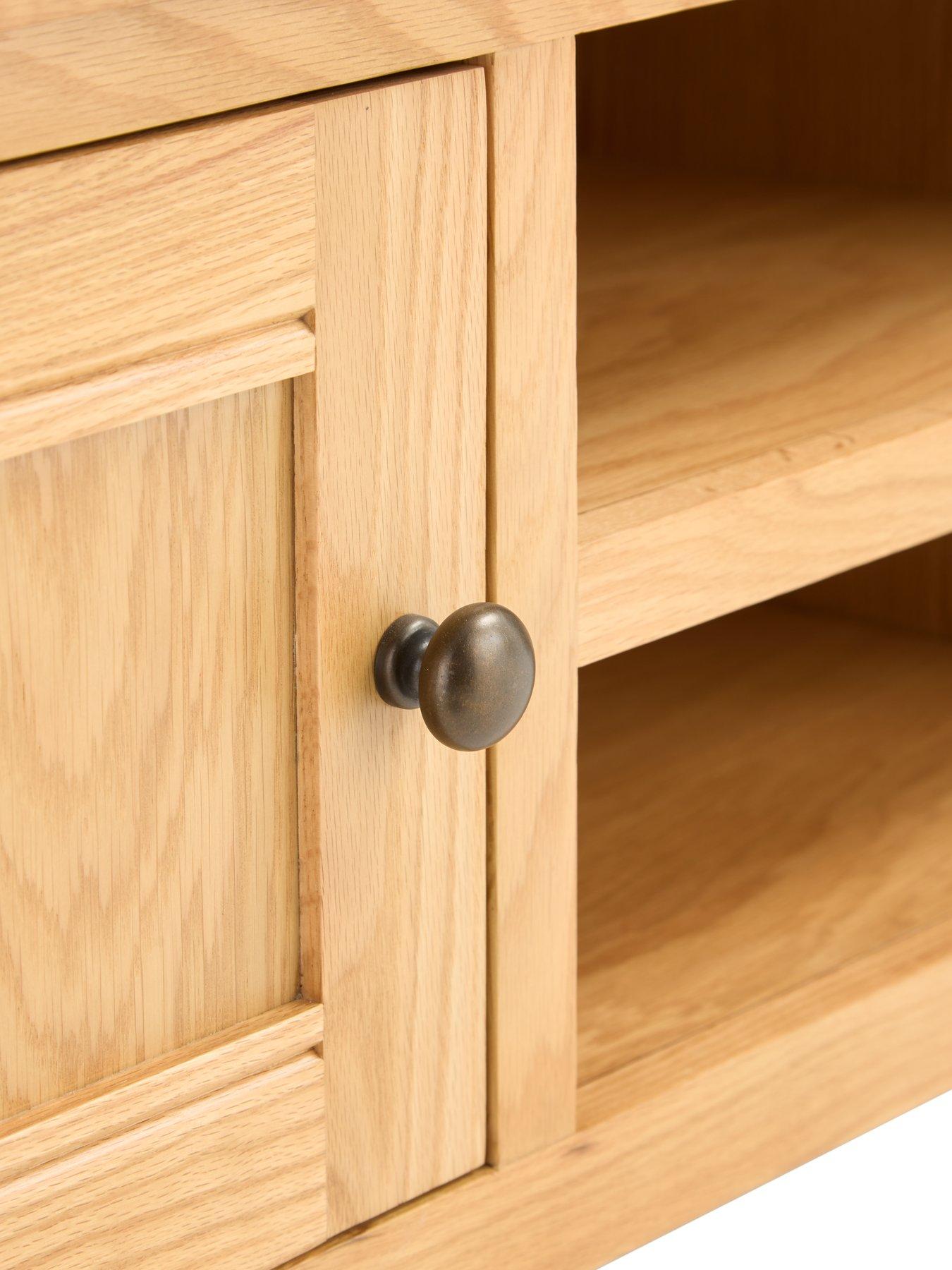 Image 6 of 7 of The Very Collection Ashwin Ready Assembled Large&nbsp;TV Unit - fits up to 55 inch TV - contains Solid Wood