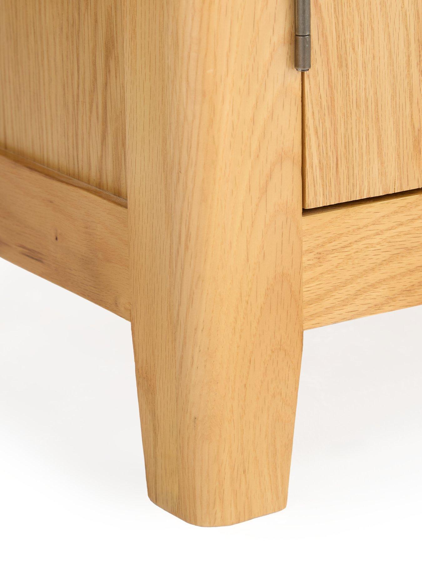  image of the-very-collection-ashwin-ready-assembled-2-door-2-drawer-medium-sideboardnbsp--contains-solid-wood