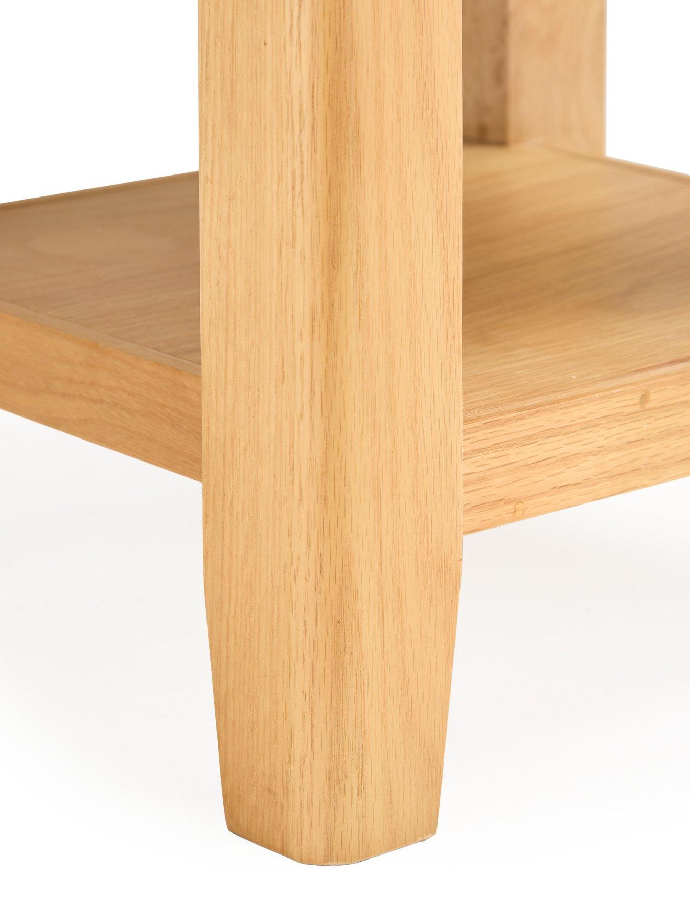 Image 5 of 7 of Very Home Ashwin Ready Assembled 1 Drawer Lamp Table&nbsp;- contains Solid Wood