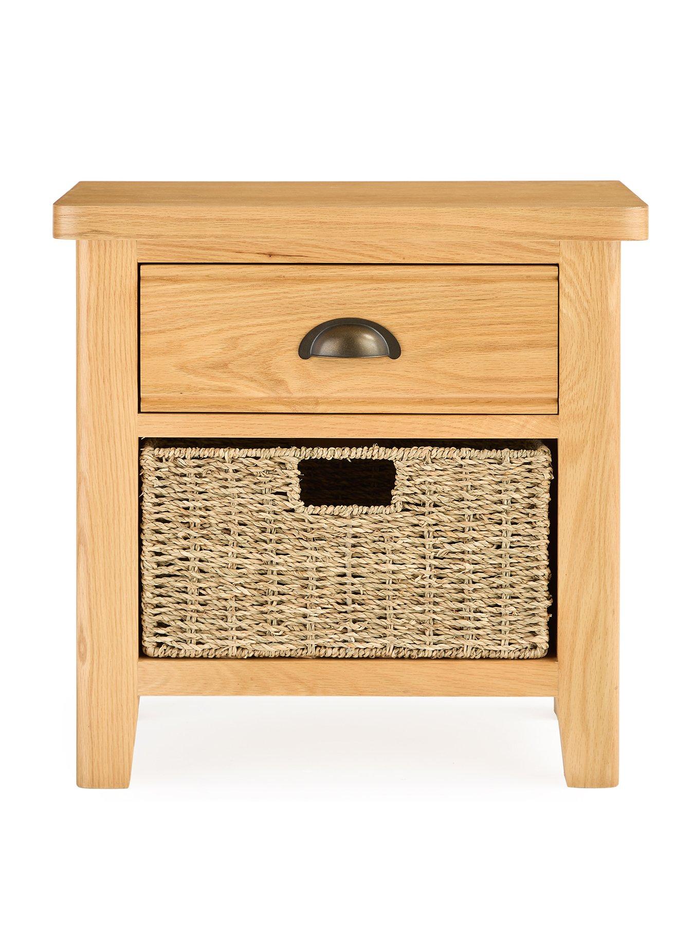 Image 2 of 7 of Very Home Ashwin Ready Assembled 1 Drawer, 1 Basket Sideboard&nbsp;- contains Solid Wood