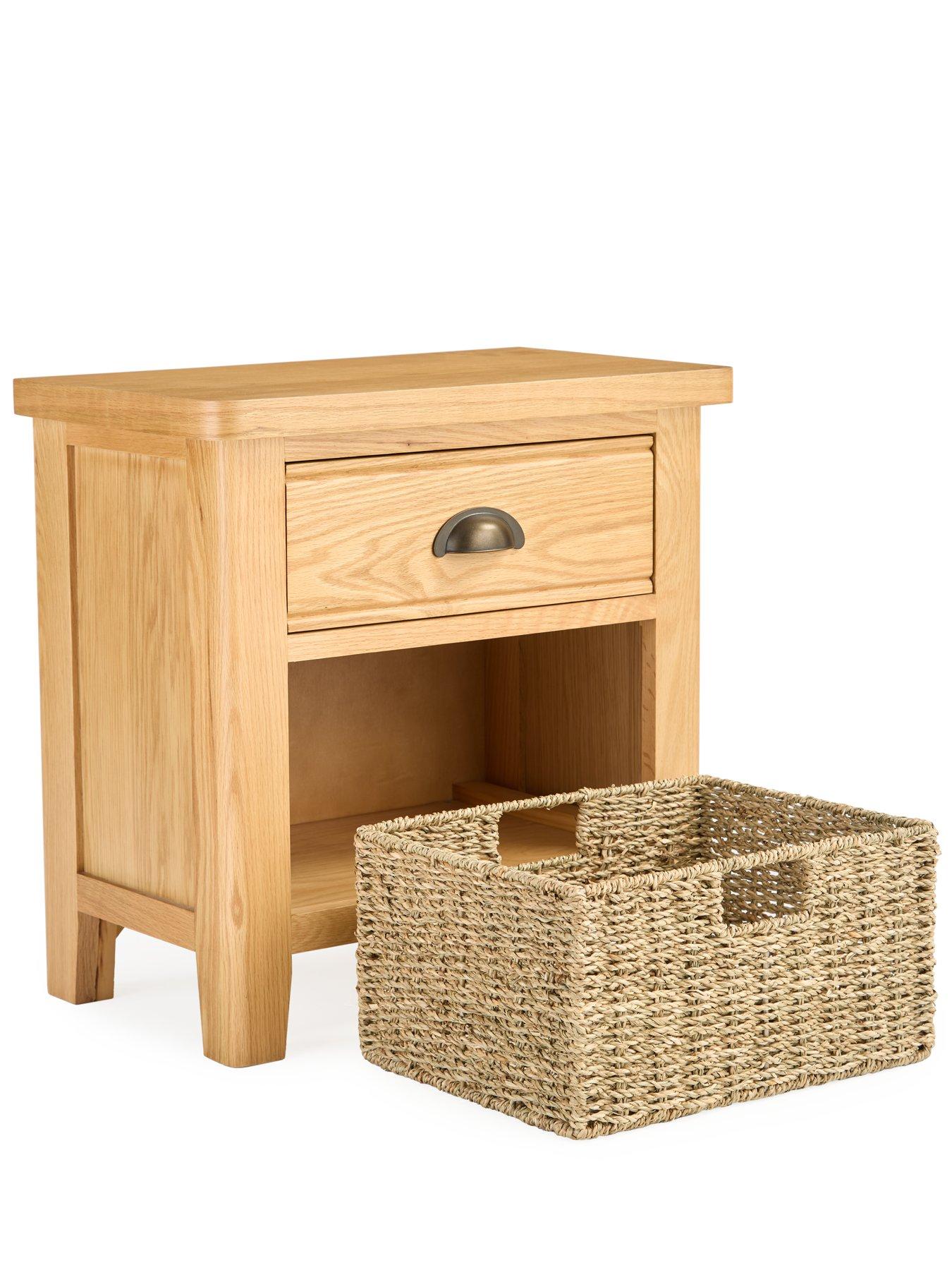 Image 5 of 7 of Very Home Ashwin Ready Assembled 1 Drawer, 1 Basket Sideboard&nbsp;- contains Solid Wood
