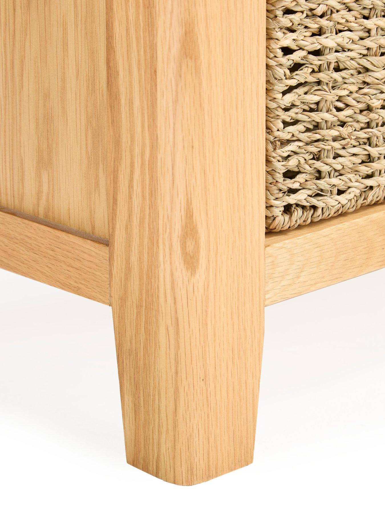 Image 6 of 7 of Very Home Ashwin Ready Assembled 1 Drawer, 1 Basket Sideboard&nbsp;- contains Solid Wood