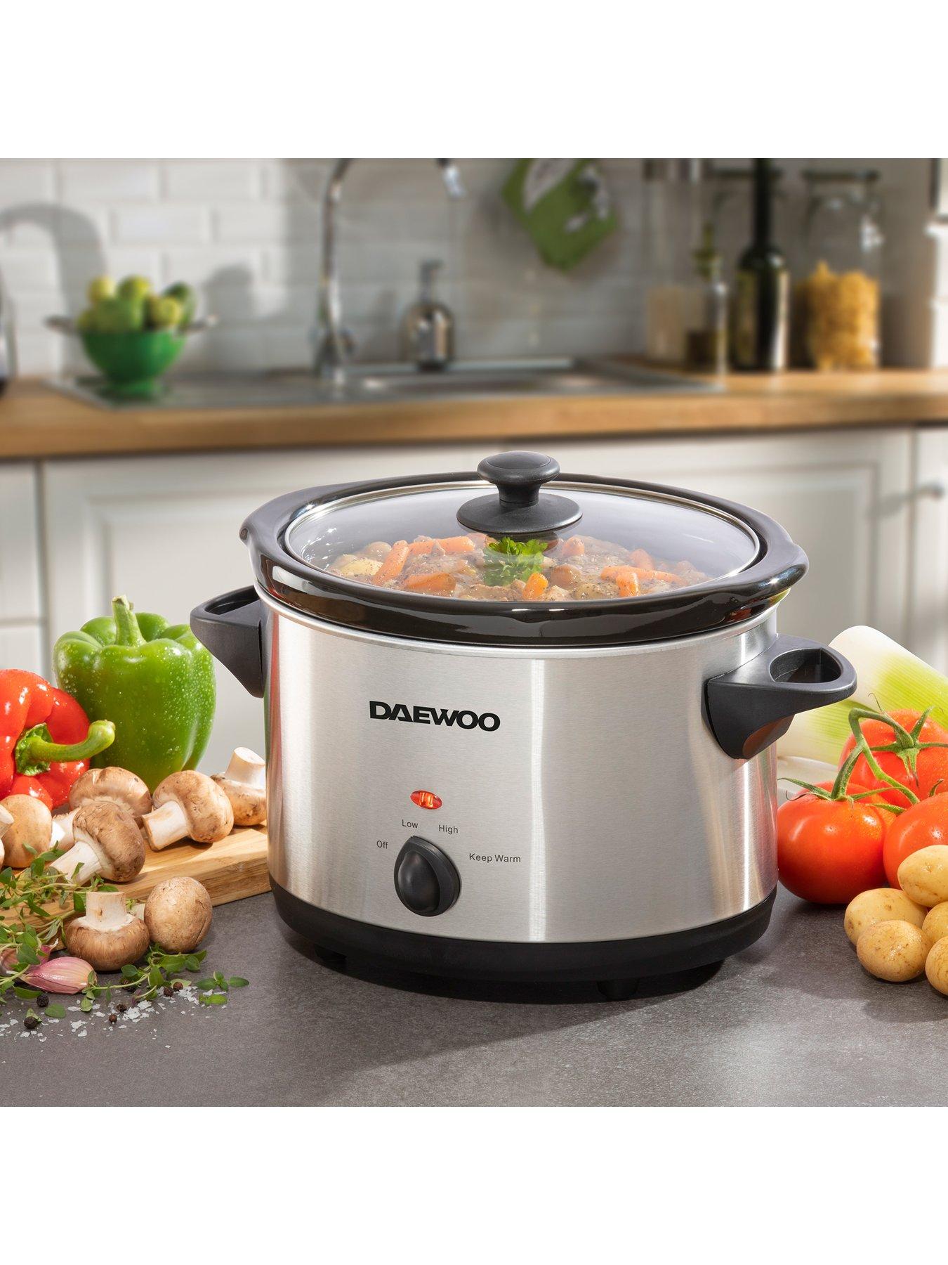  image of daewoo-35-litre-slow-cooker-stainless-steel