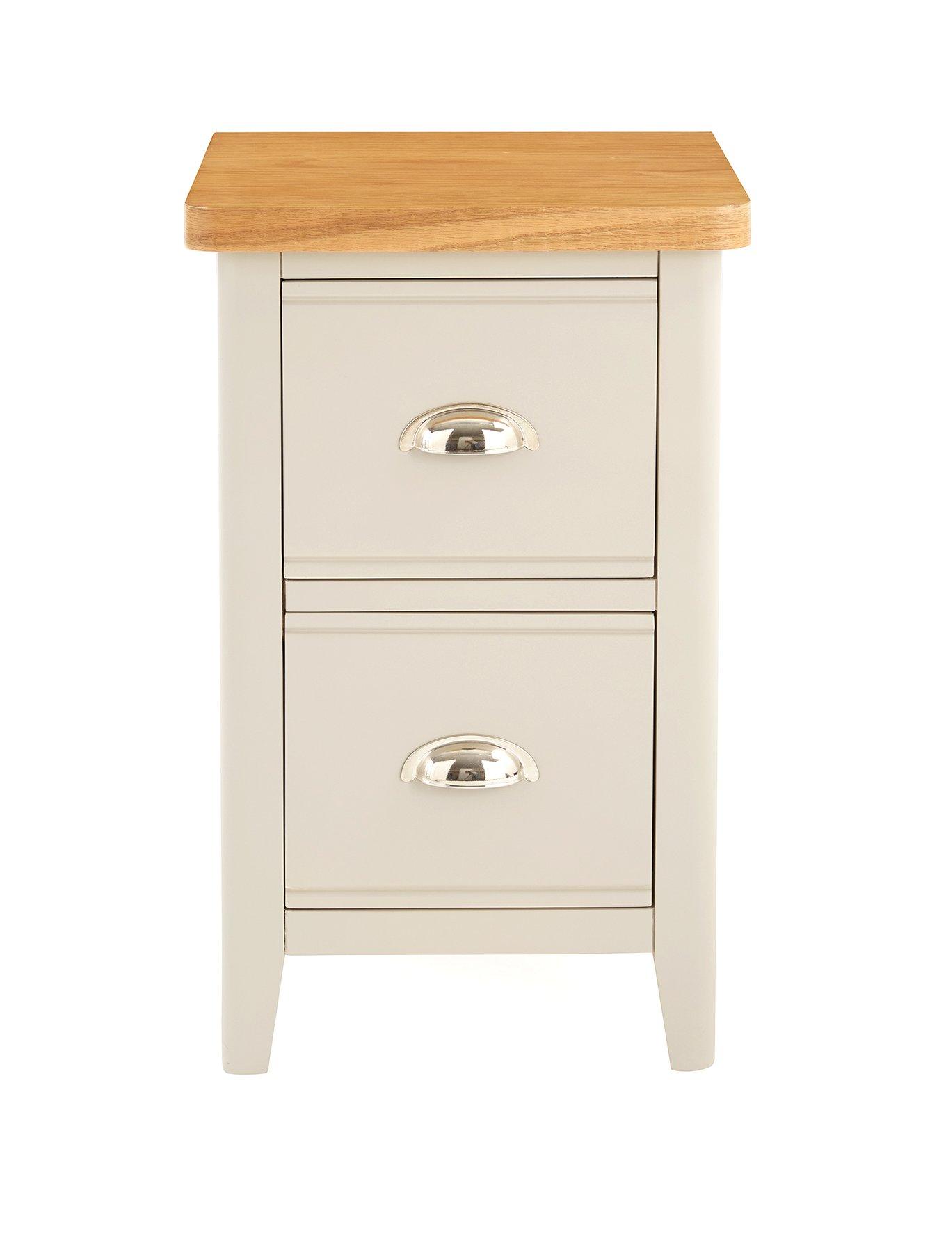  image of the-very-collection-malone-ready-assembled-2-drawer-bedside-chest--contains-solid-wood
