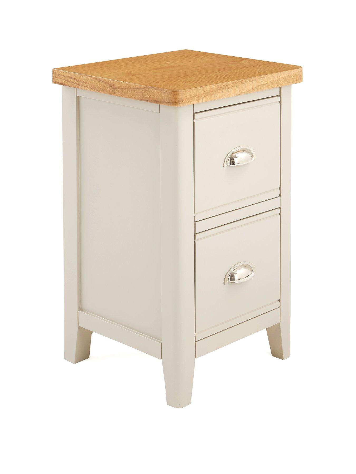  image of the-very-collection-malone-ready-assembled-2-drawer-bedside-chest--contains-solid-wood