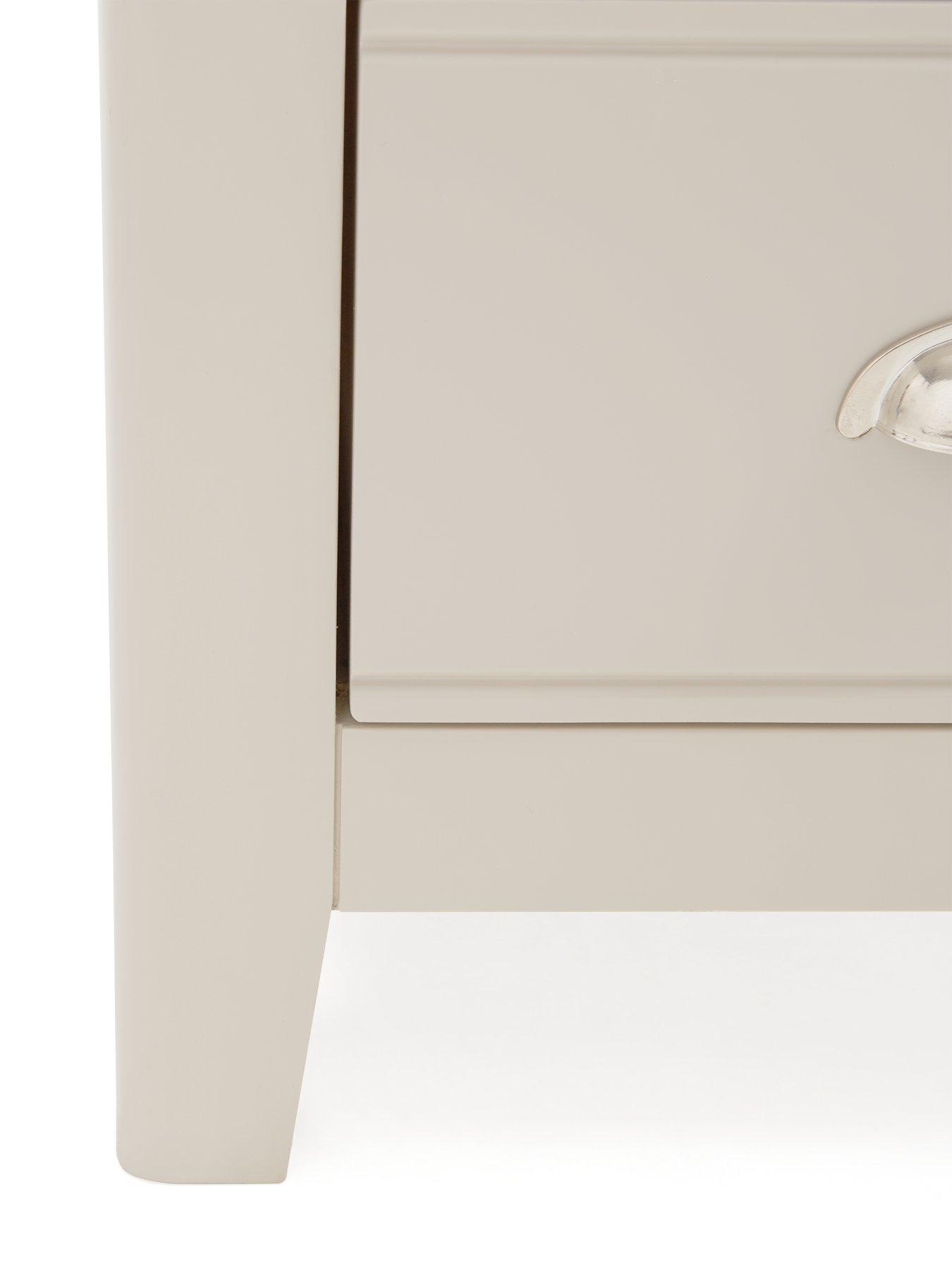  image of the-very-collection-malone-ready-assembled-2-drawer-bedside-chest--contains-solid-wood
