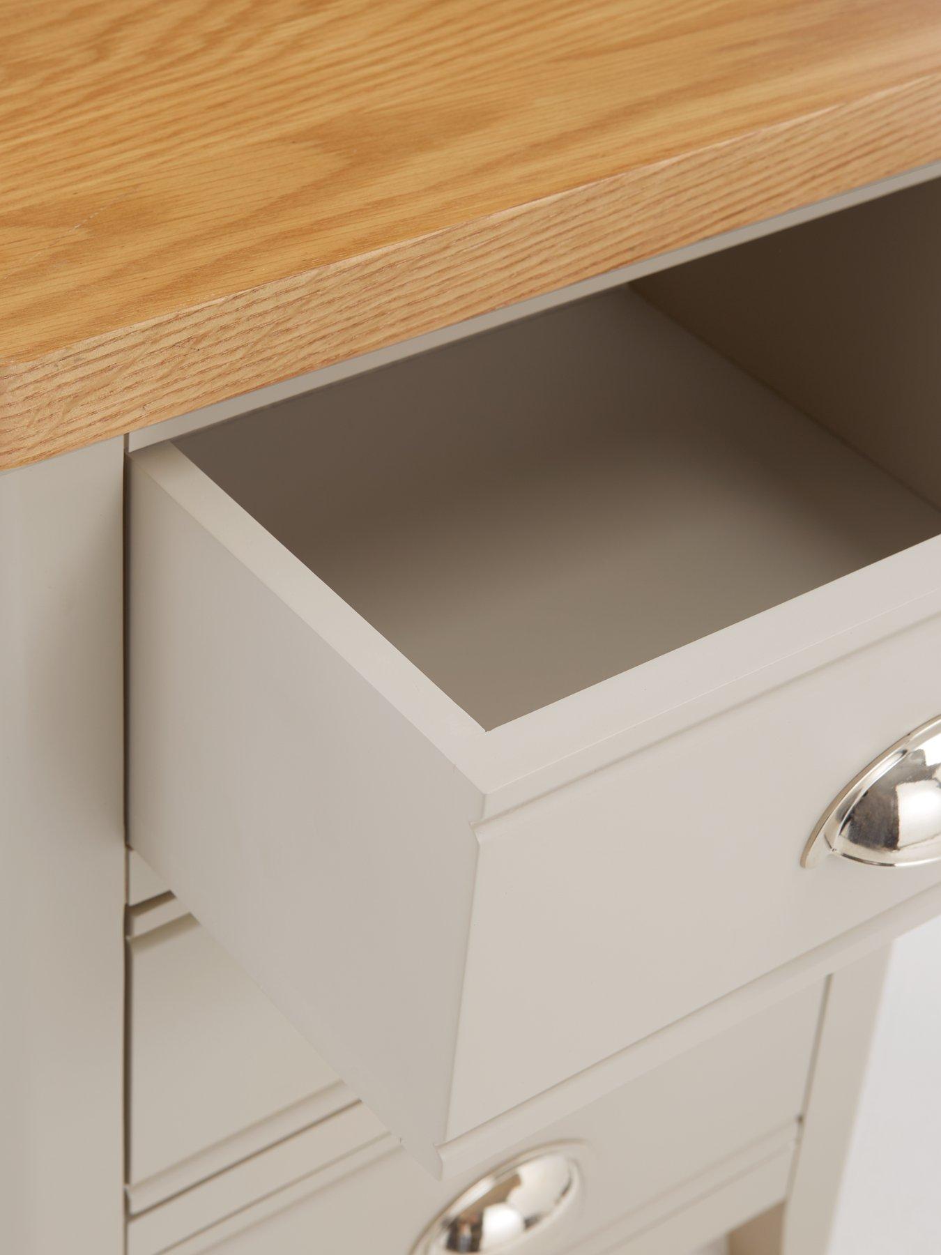 Image 4 of 7 of The Very Collection Malone Ready Assembled&nbsp;3 Drawer Bedside Chest&nbsp;- contains Solid Wood