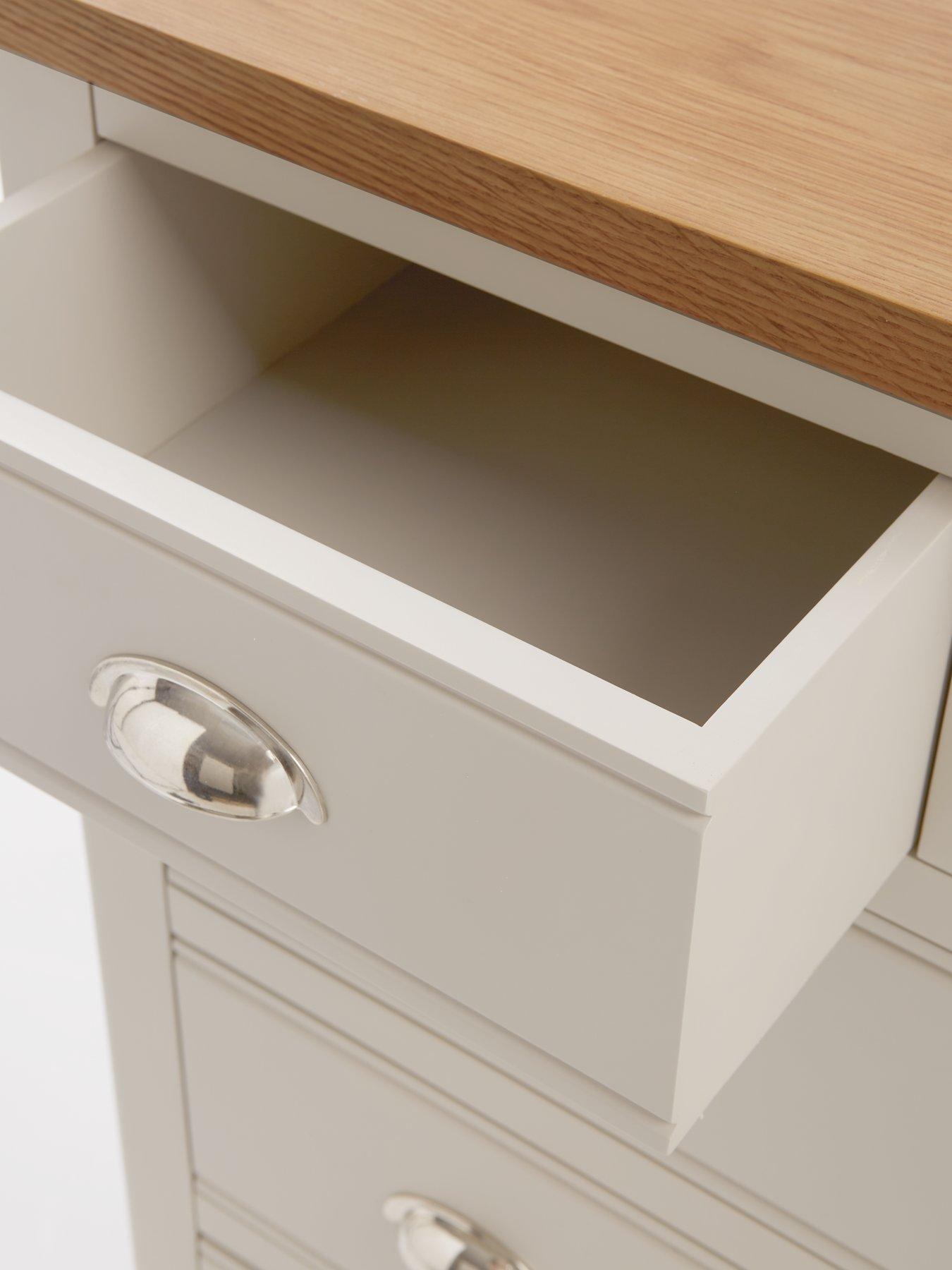 Image 4 of 7 of The Very Collection Malone&nbsp;Ready Assembled 2 + 3 Drawer Chest&nbsp;- contains Solid Wood