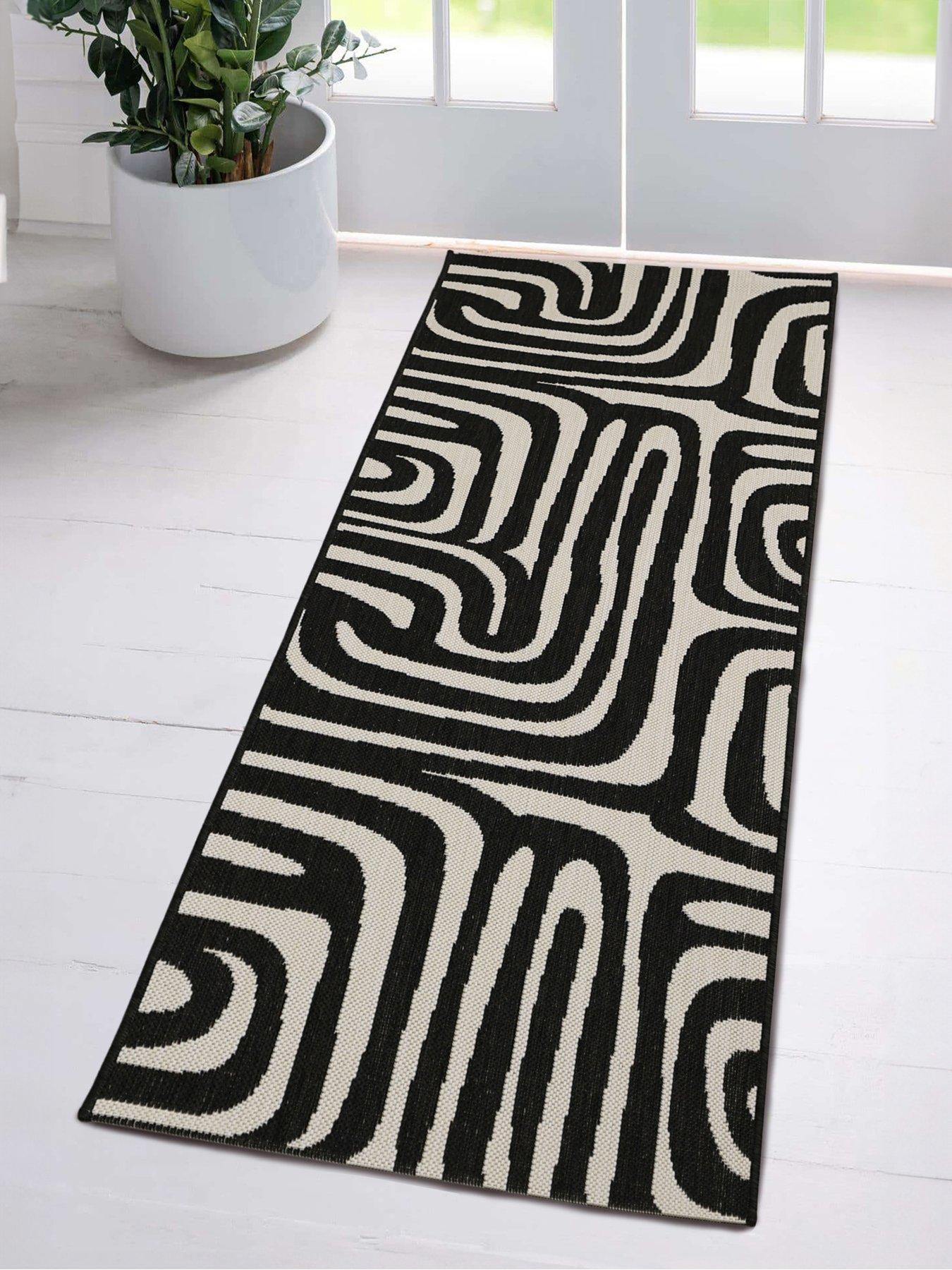 The Very Collection Alghero Indoor/Outdoor Flatweave Runner - Mono