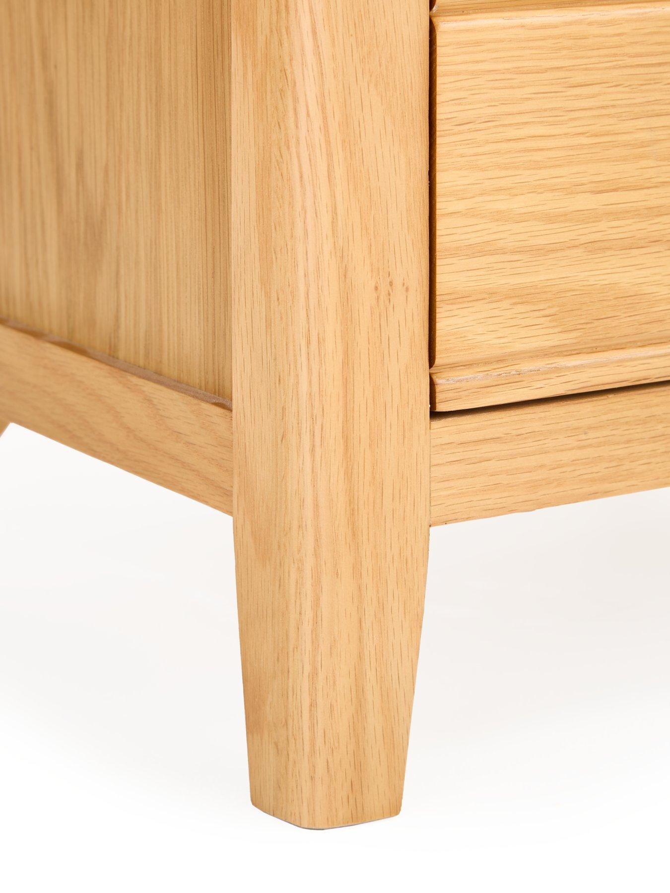 Image 5 of 7 of The Very Collection Ashwin Ready Assembled 3 Drawer Bedside Chest&nbsp;-&nbsp;contains Solid Wood
