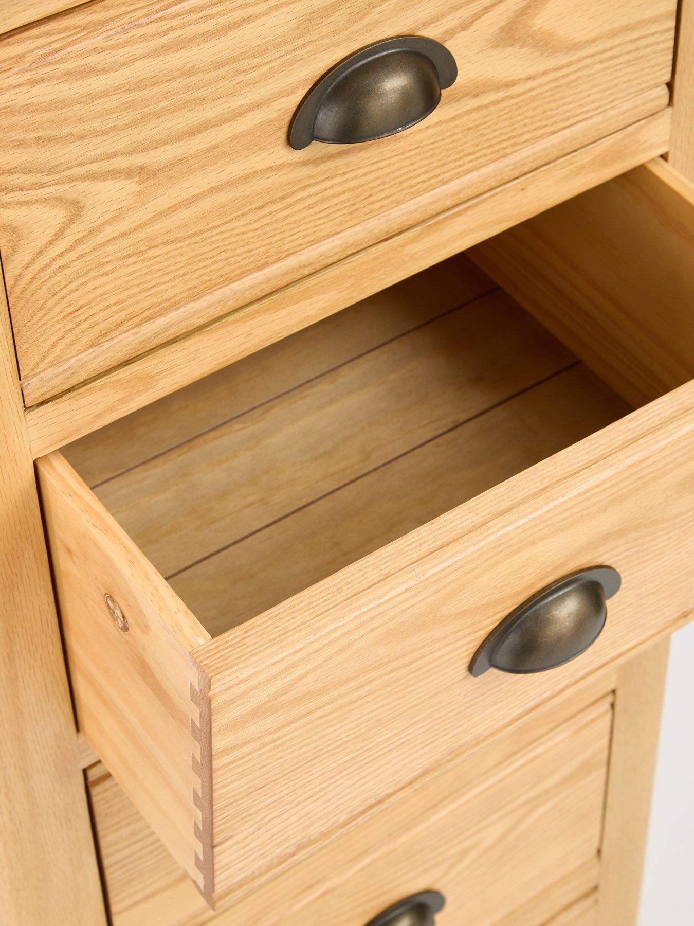 Image 7 of 7 of The Very Collection Ashwin Ready Assembled&nbsp;5 Drawer Tall Boy - contains Solid Wood