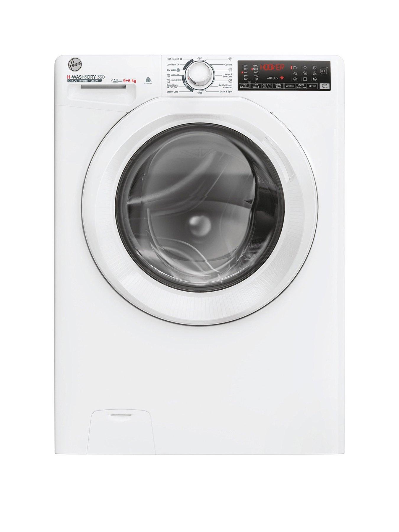 undefined H-WASH & DRY 350 9kg Wash, 6kg Dry, 1600 Spin Washer Dryer - White