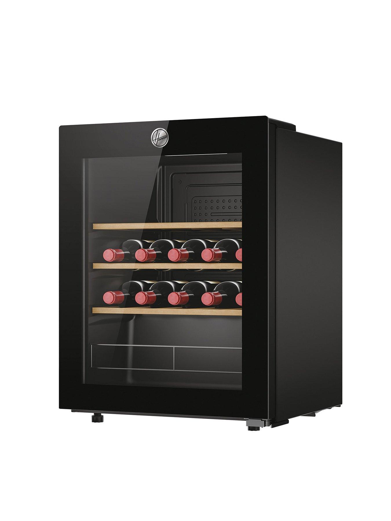  image of hoover-how023k-23-bottle-capacity-wine-cooler-with-wifi--nbspblack