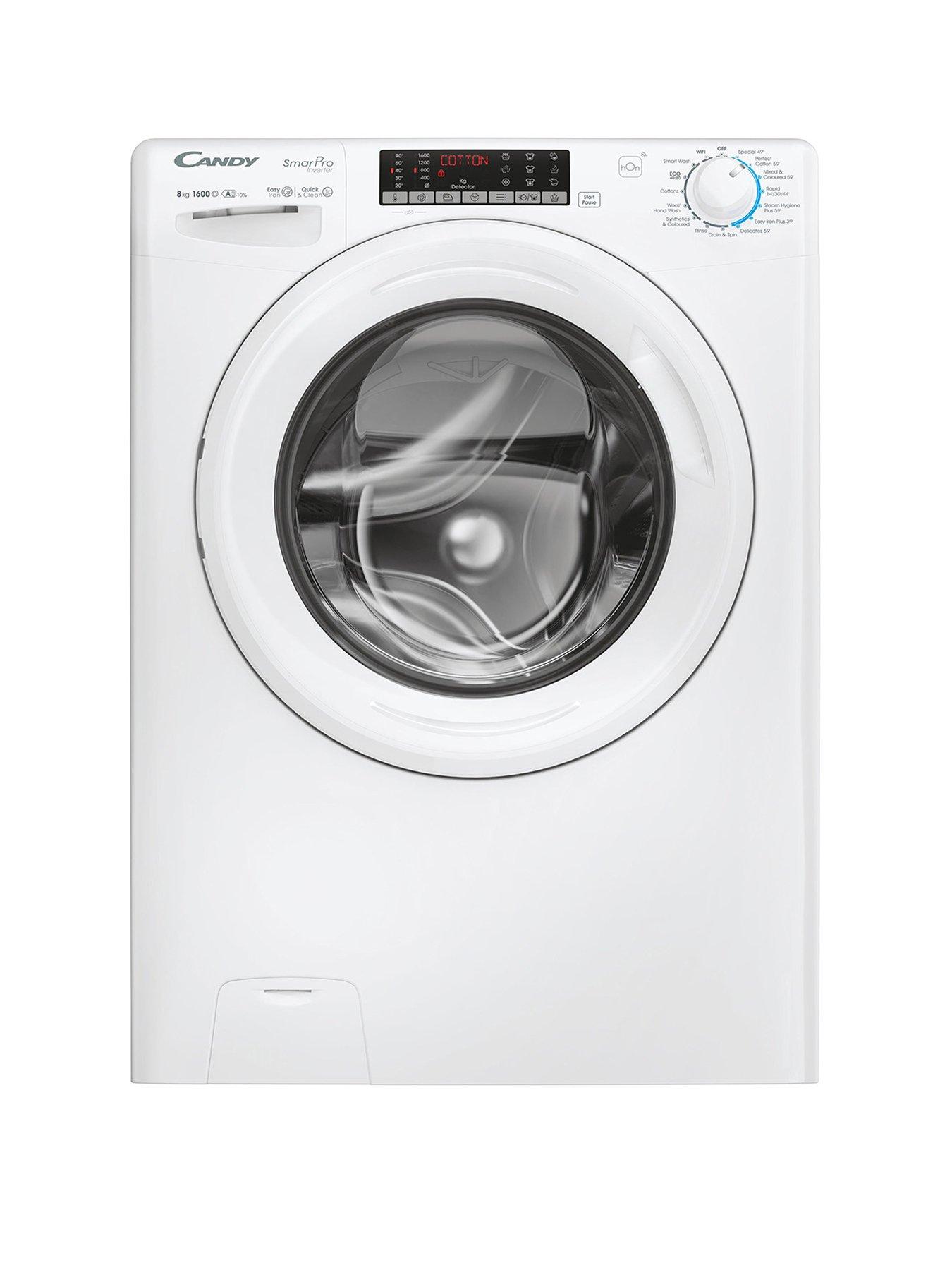 front image of candy-cso-686twm6-80-8kg-load-1600-spin-smart-pro-inverternbspwashing-machine-white