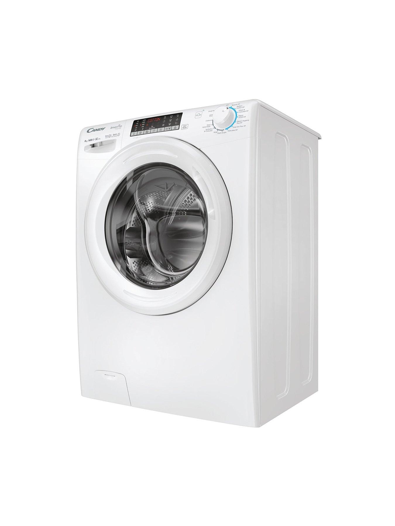  image of candy-cso-686twm6-80-8kg-load-1600-spin-smart-pro-inverternbspwashing-machine-white