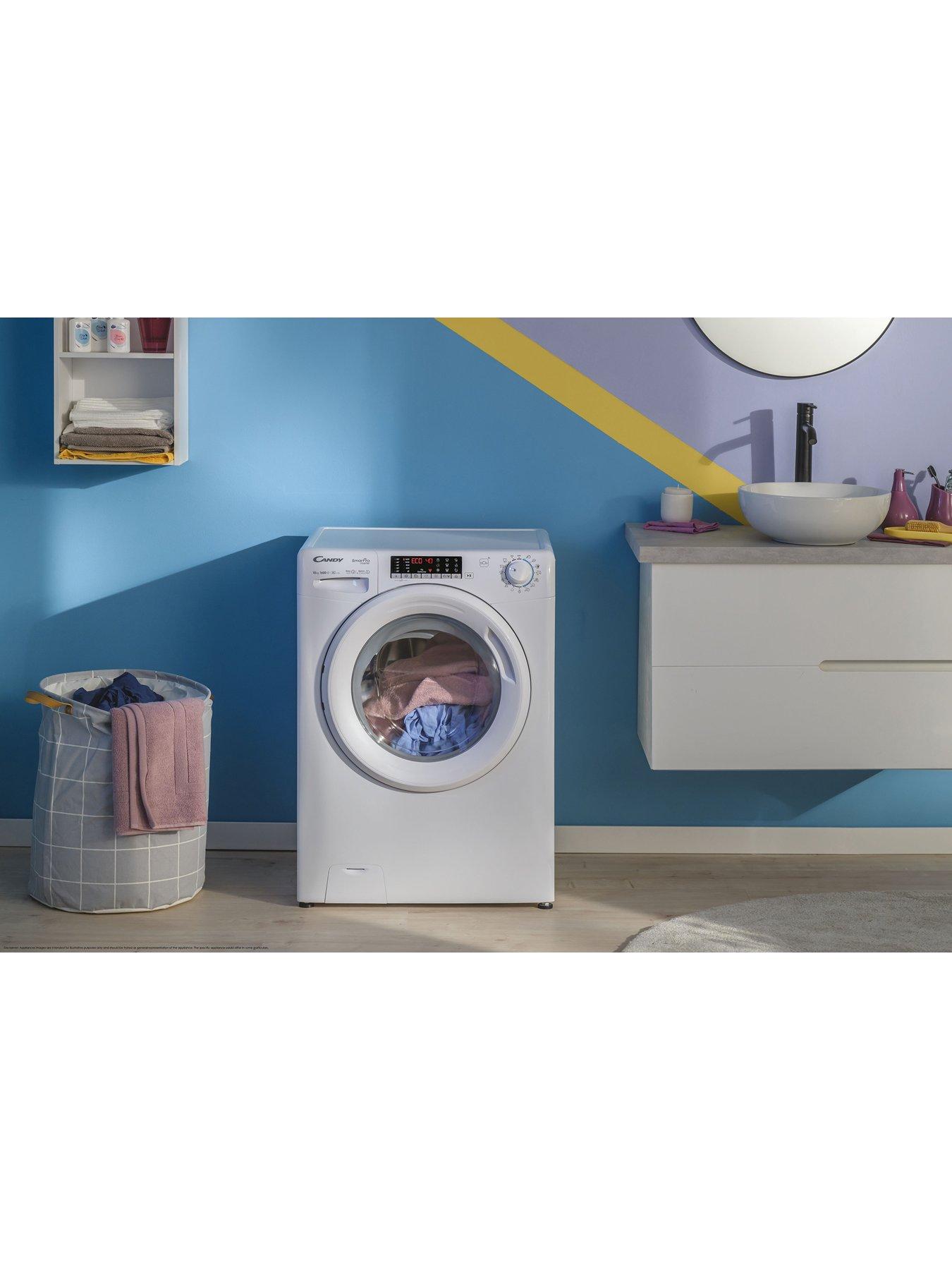  image of candy-cso-686twm6-80-8kg-load-1600-spin-smart-pro-inverternbspwashing-machine-white