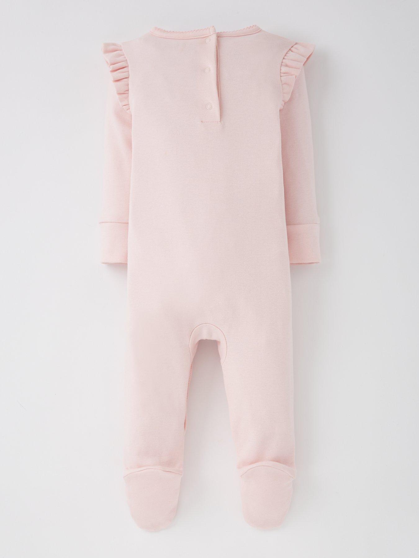  image of mini-v-by-very-girls-3-pack-bunny-sleepsuit-multi