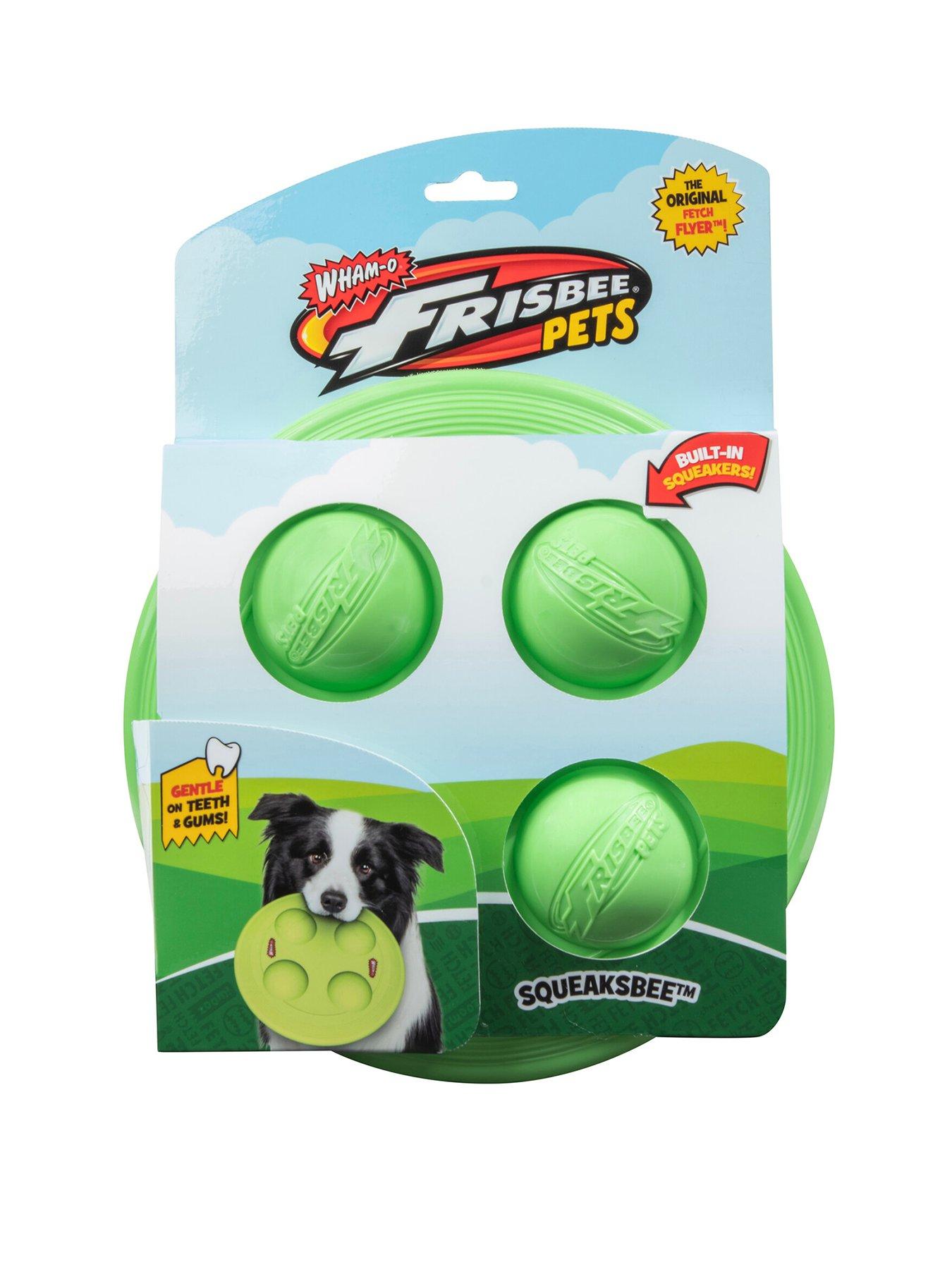 undefined Pets Frisbee Squeaksbee - Rubber Frisbee - 4 Squeaker Disc Dog Toy