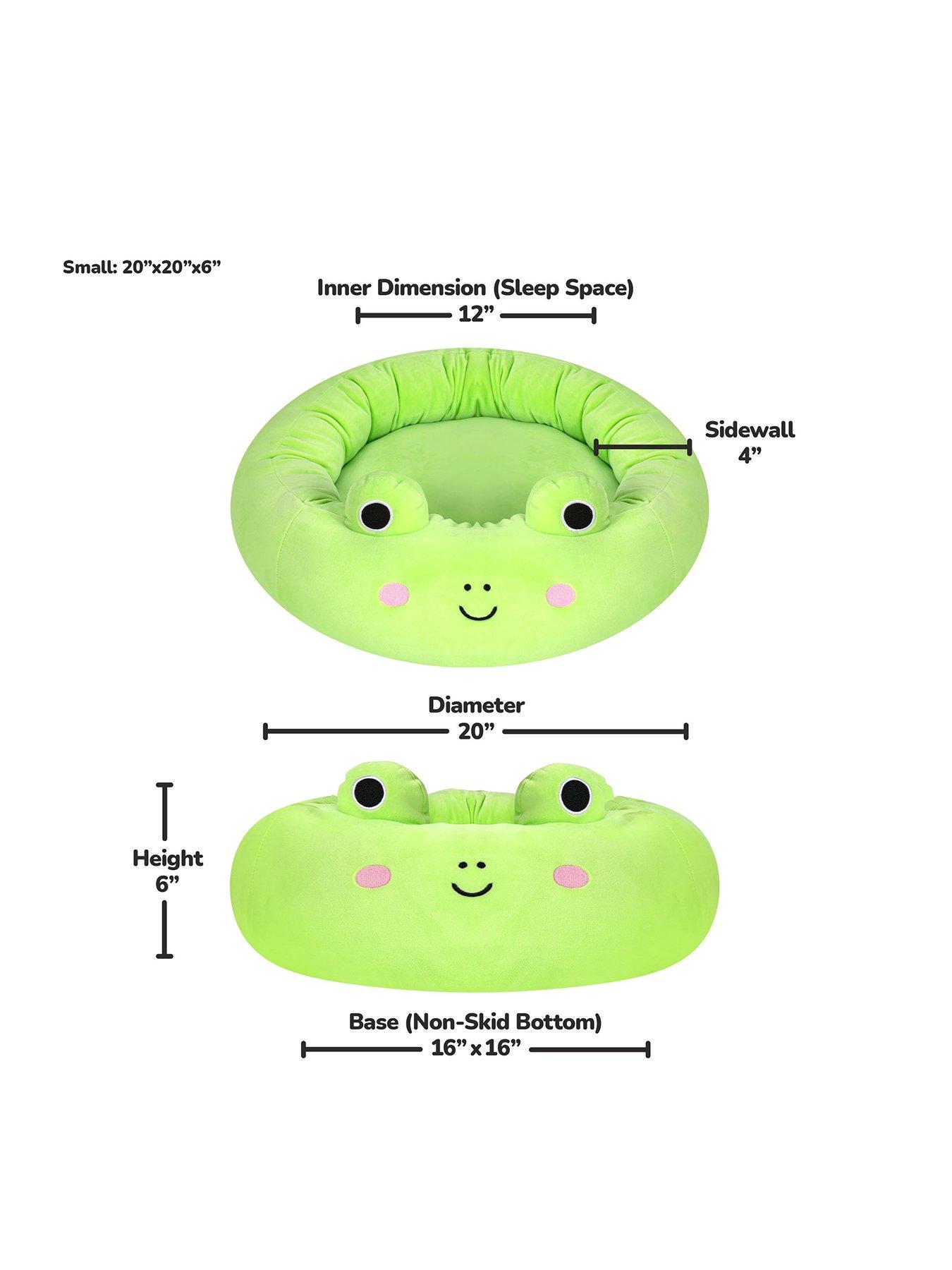 Image 2 of 7 of Squishmallows 20-Inch Wendy Frog Pet Bed - Small Ultrasoft Original Squishmallows Plush Pet Bed