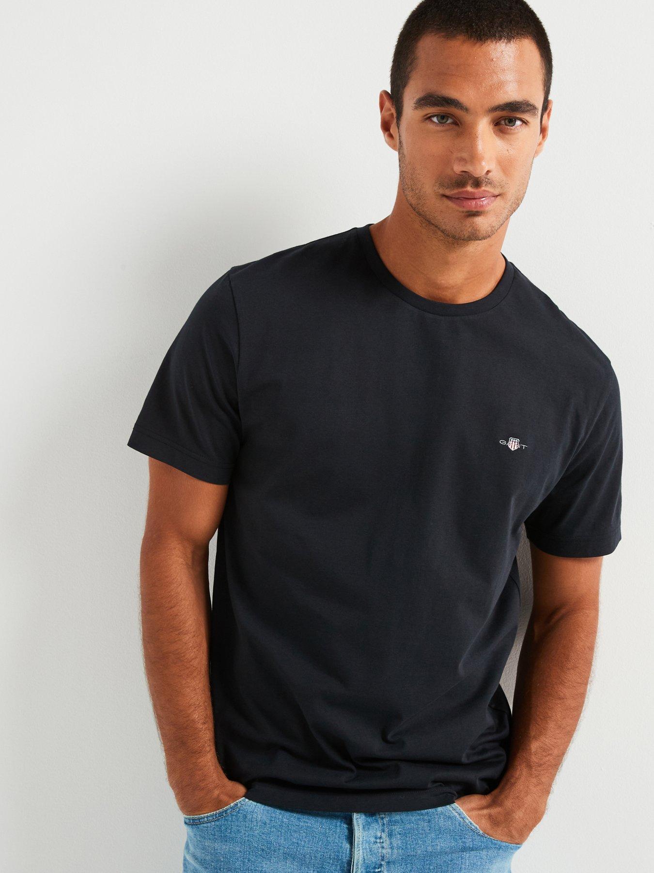 undefined Regular Fit Shield T-Shirt - Black
