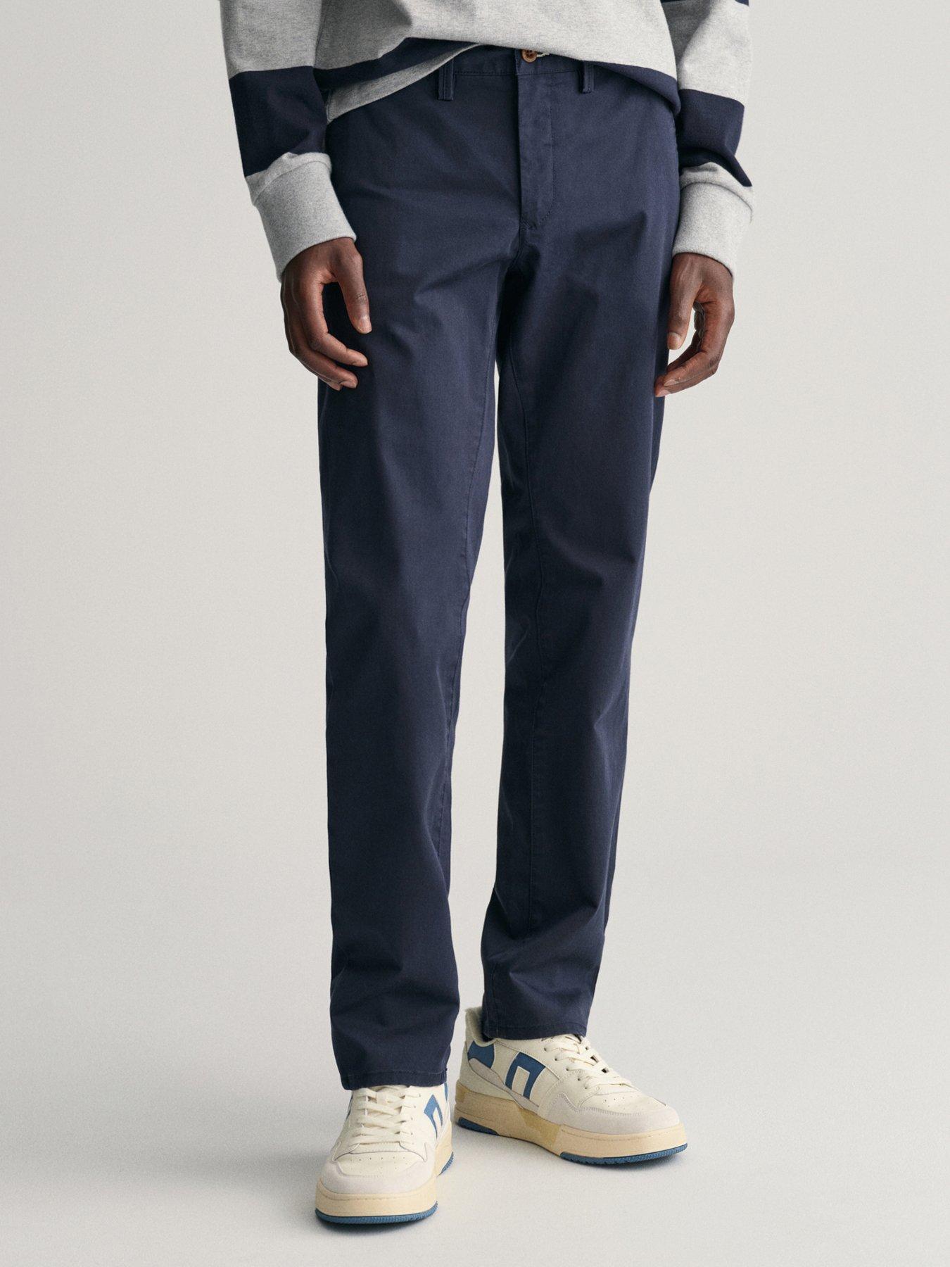 undefined Slim Twill Chinos - Blue