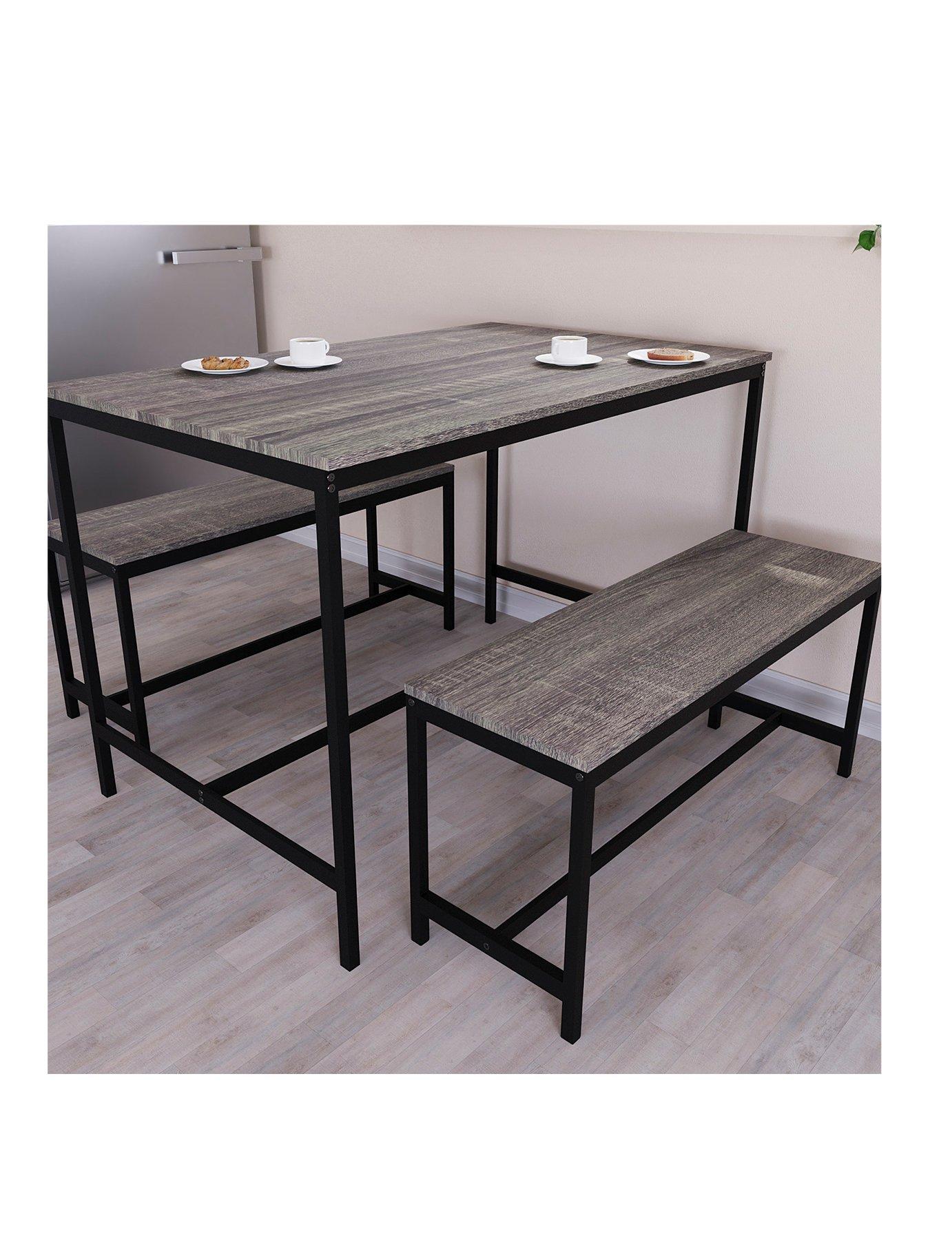 Image 2 of 7 of Vida Designs Roslyn 4 Seater Dining Table With Bench Set