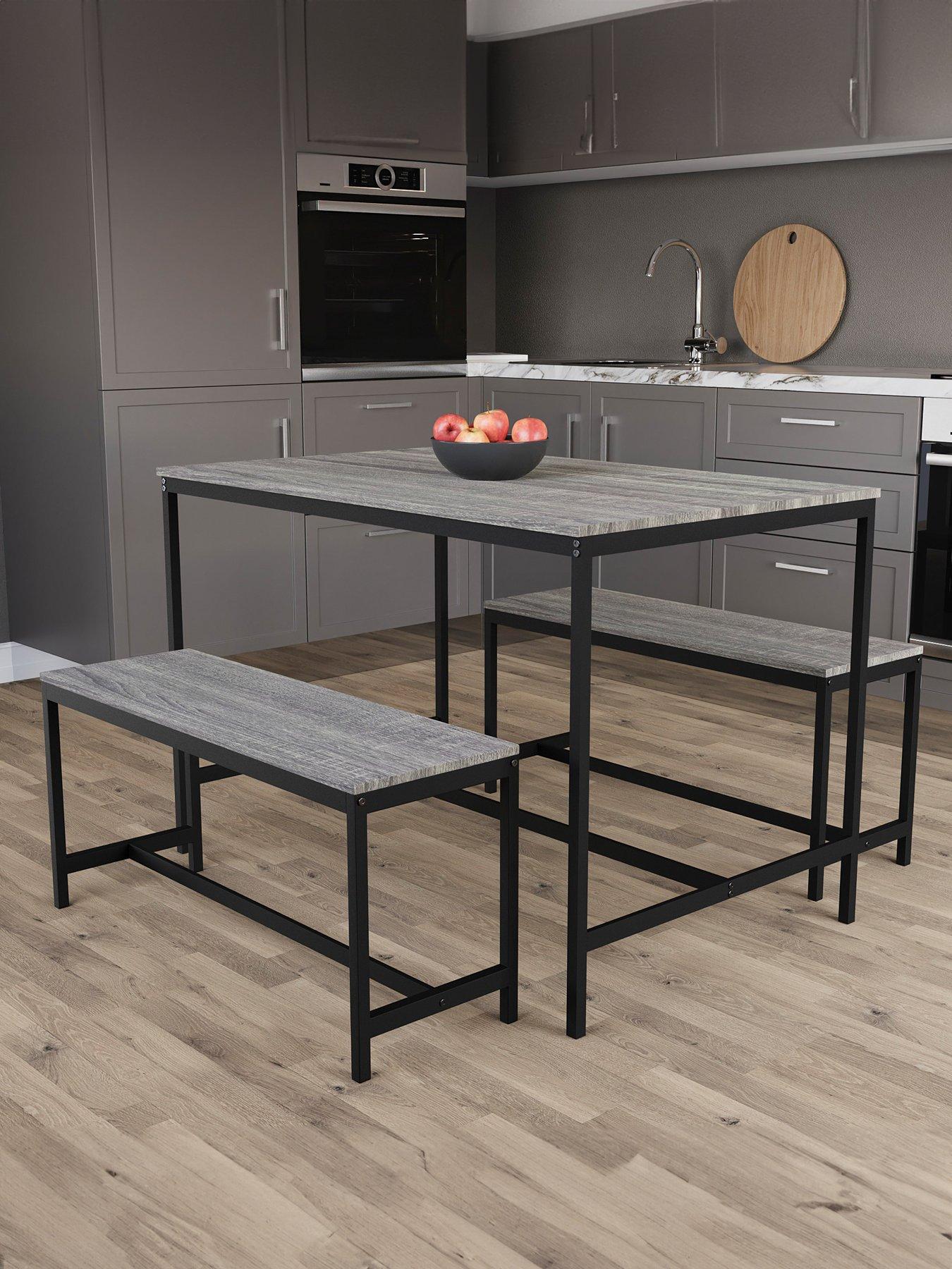 Image 5 of 7 of Vida Designs Roslyn 4 Seater Dining Table With Bench Set
