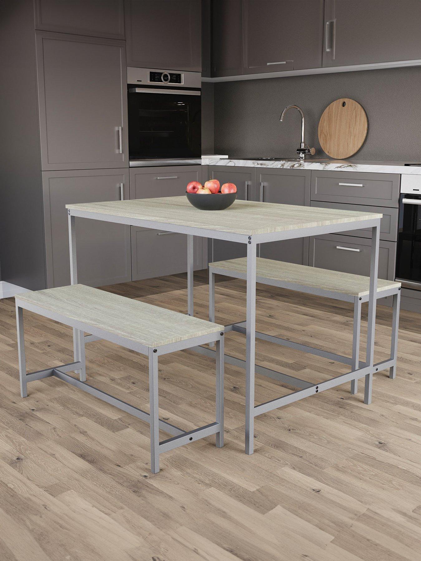  image of vida-designs-roslyn-4-seater-dining-table-with-bench-set