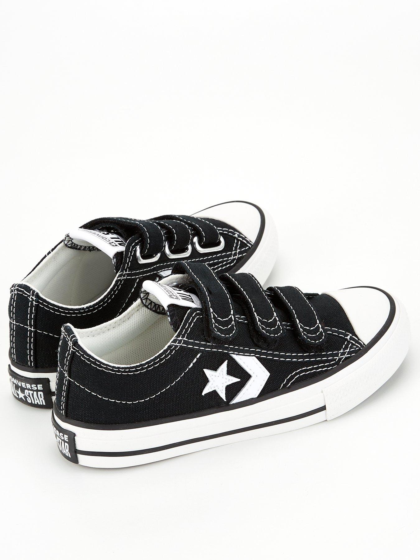  image of converse-kids-star-player-76-ox-trainers-blackwhite