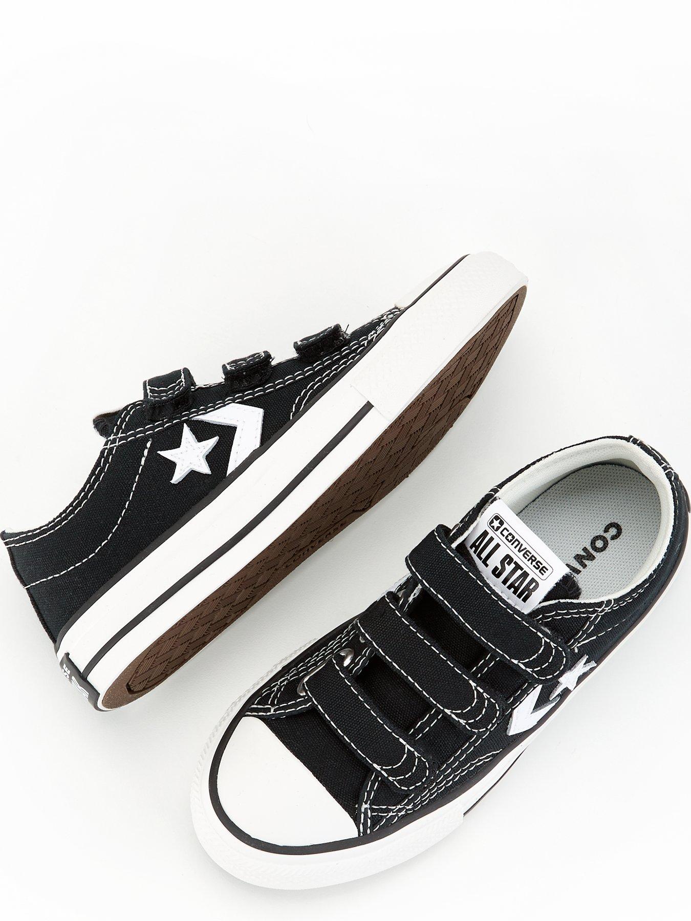  image of converse-kids-star-player-76-ox-trainers-blackwhite